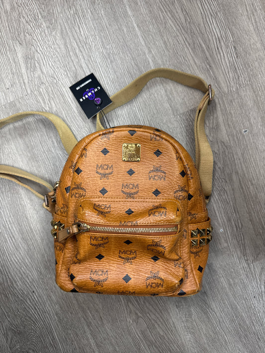 MCM All Over Monogram Book Bag