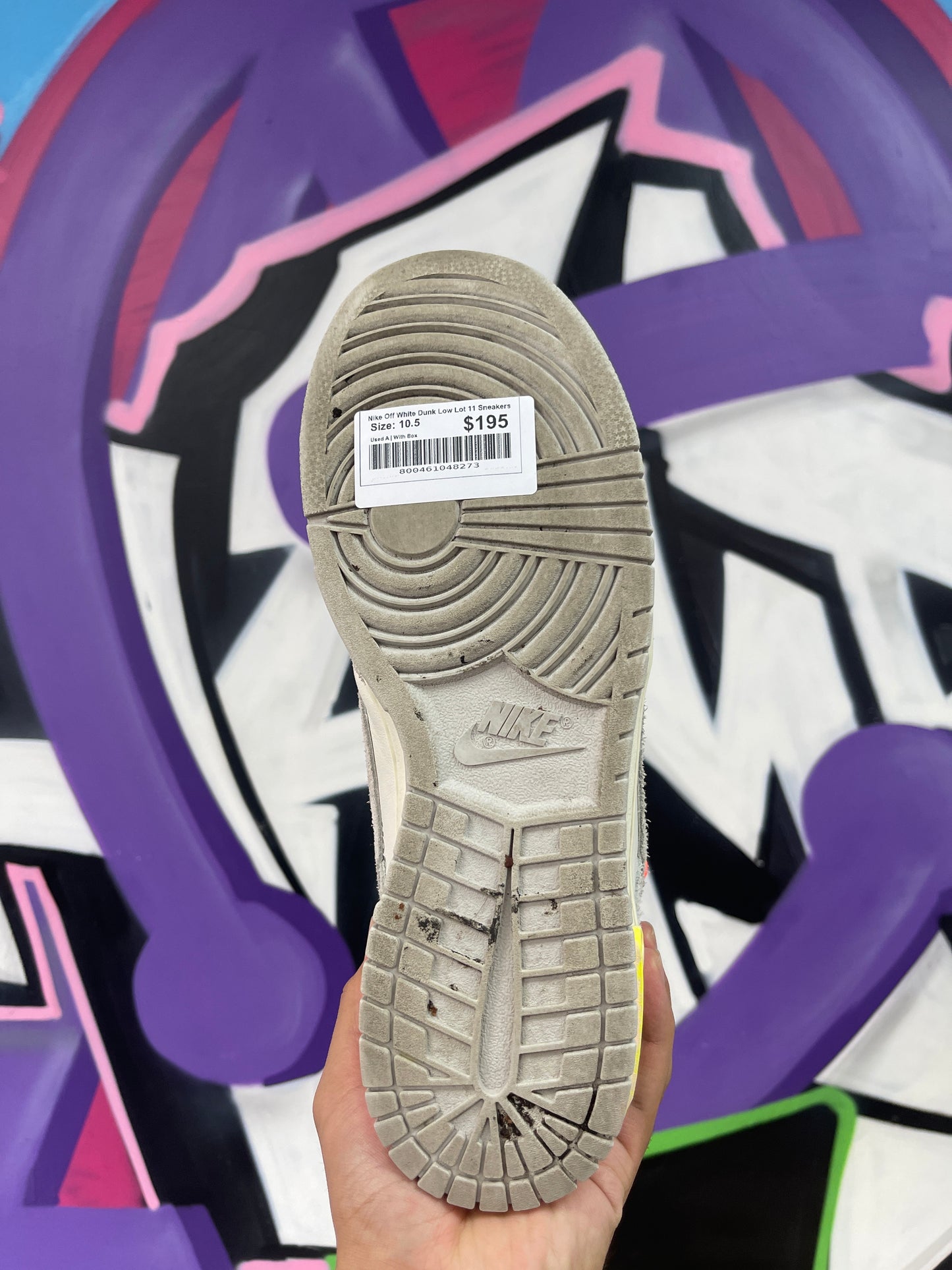 Nike Off White Dunk Low Lot 11 Sneakers