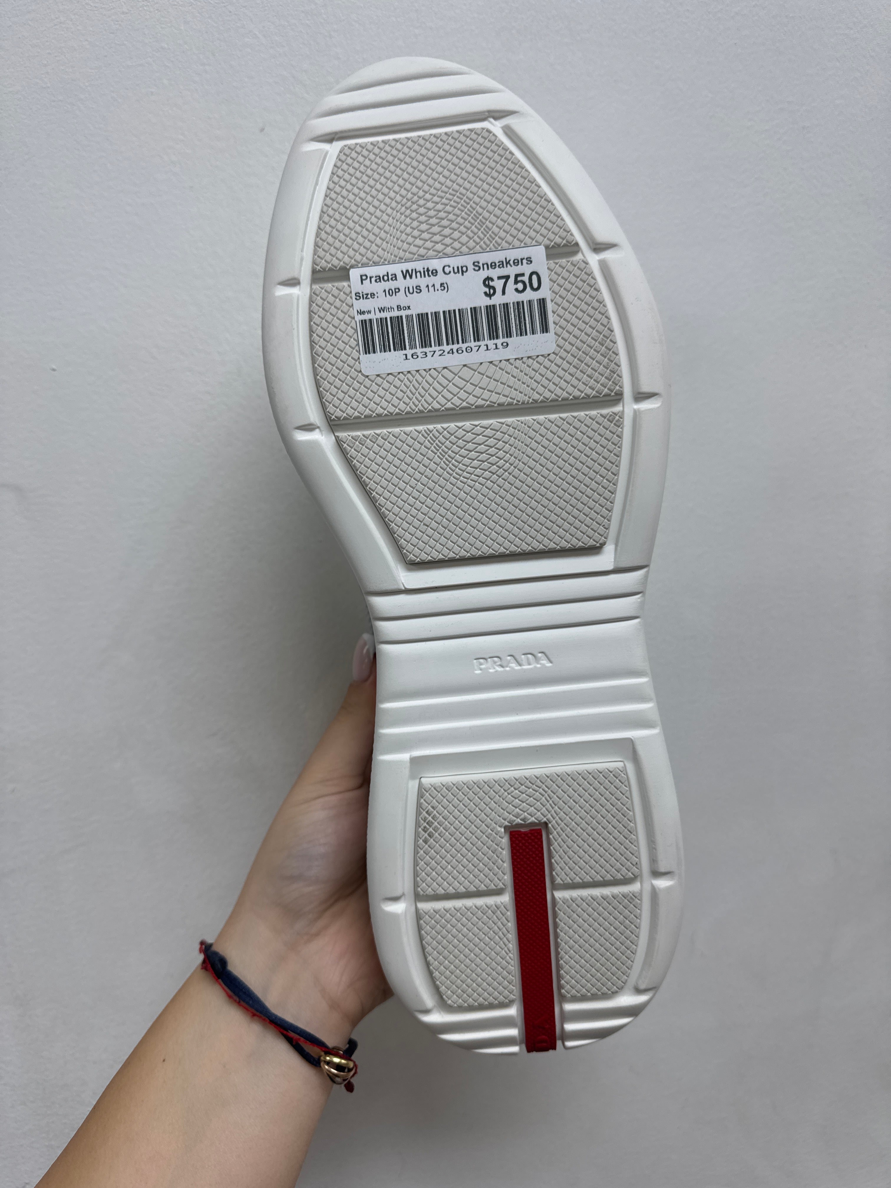 Prada White Cup Sneakers