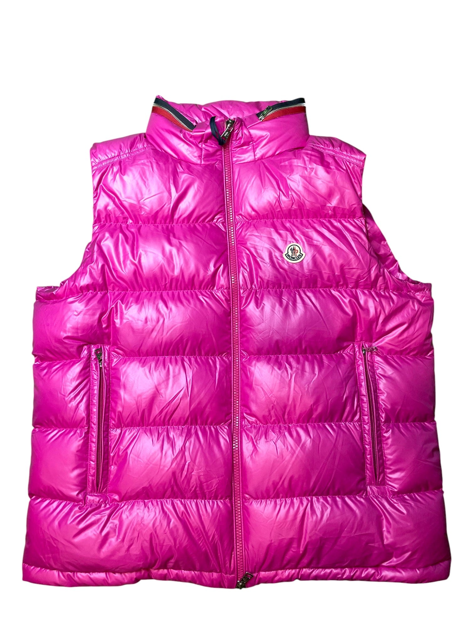 Moncler Retractable Hood Pink Vest