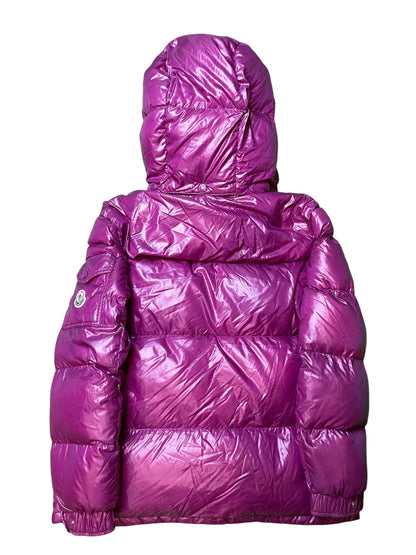 Moncler "Maya" Purple & Pink Puffer Coat