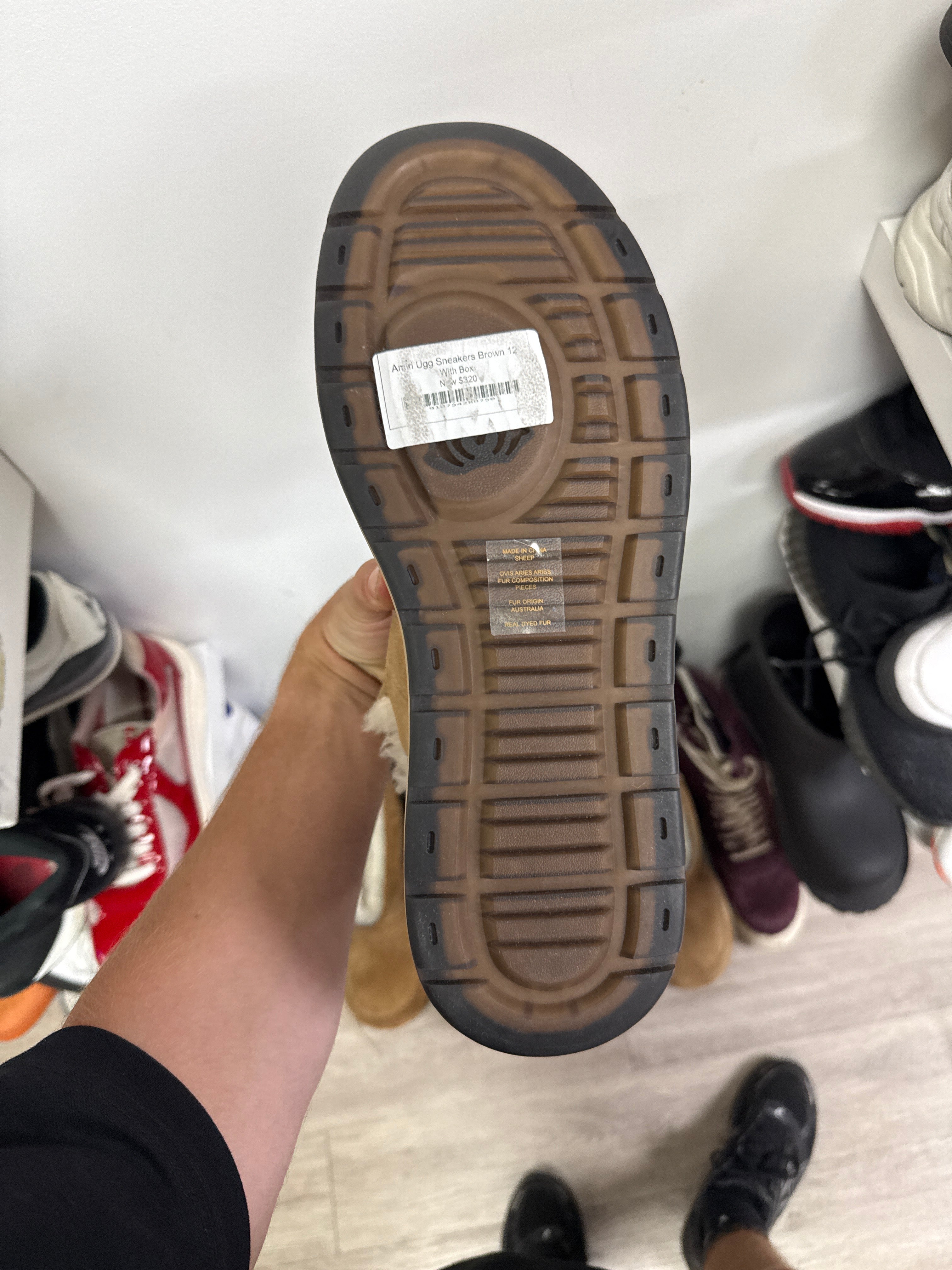 Amiri Ugg Sneakers Brown New 12 With Box