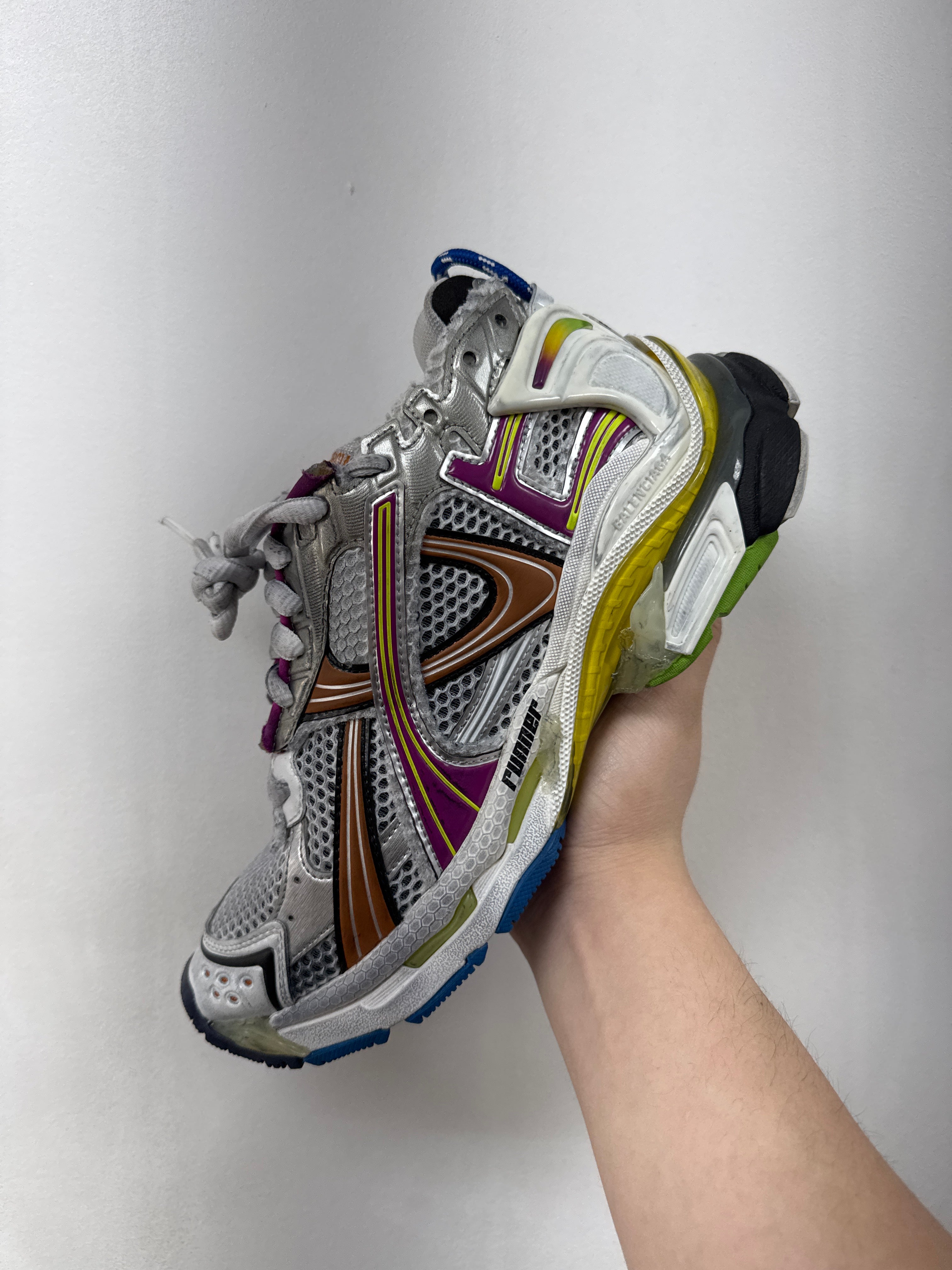 Balenciaga Multi Color Runner Sneakers