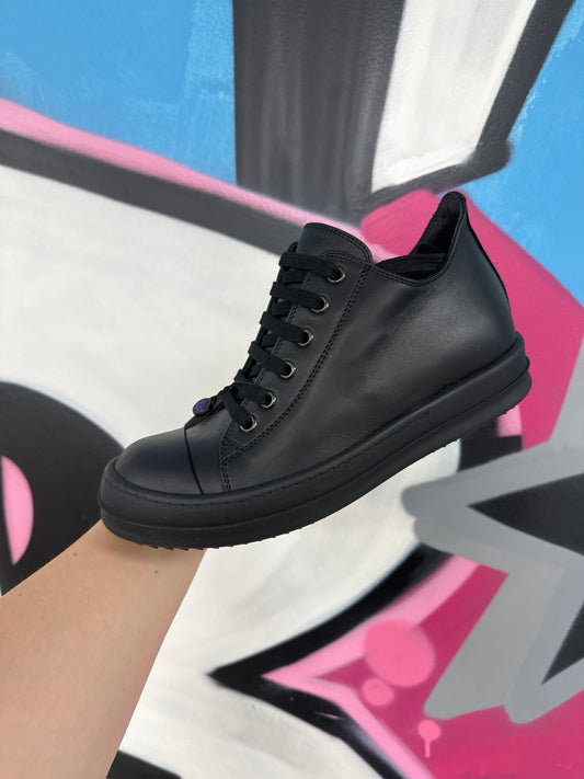 Rick Owens Ramone Low Triple Black New With Box