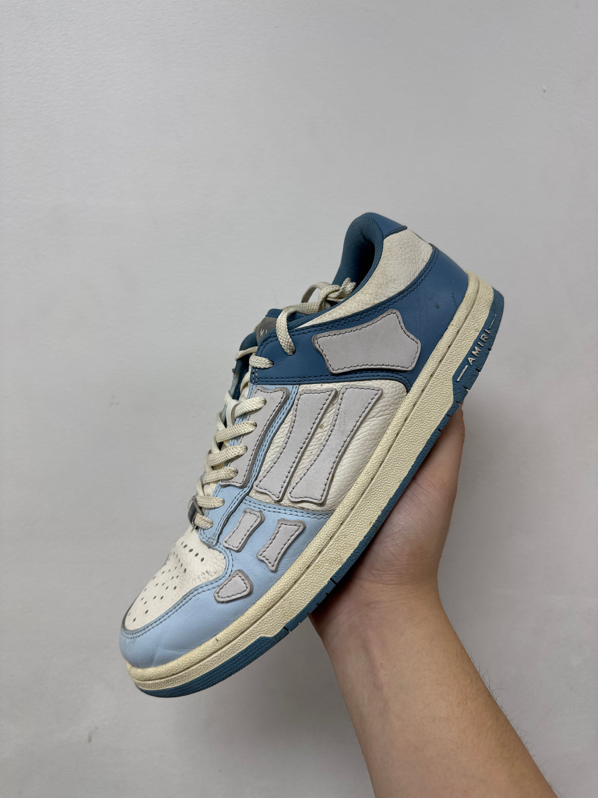 Amiri Baby Blue Skel Top Low Sneakers