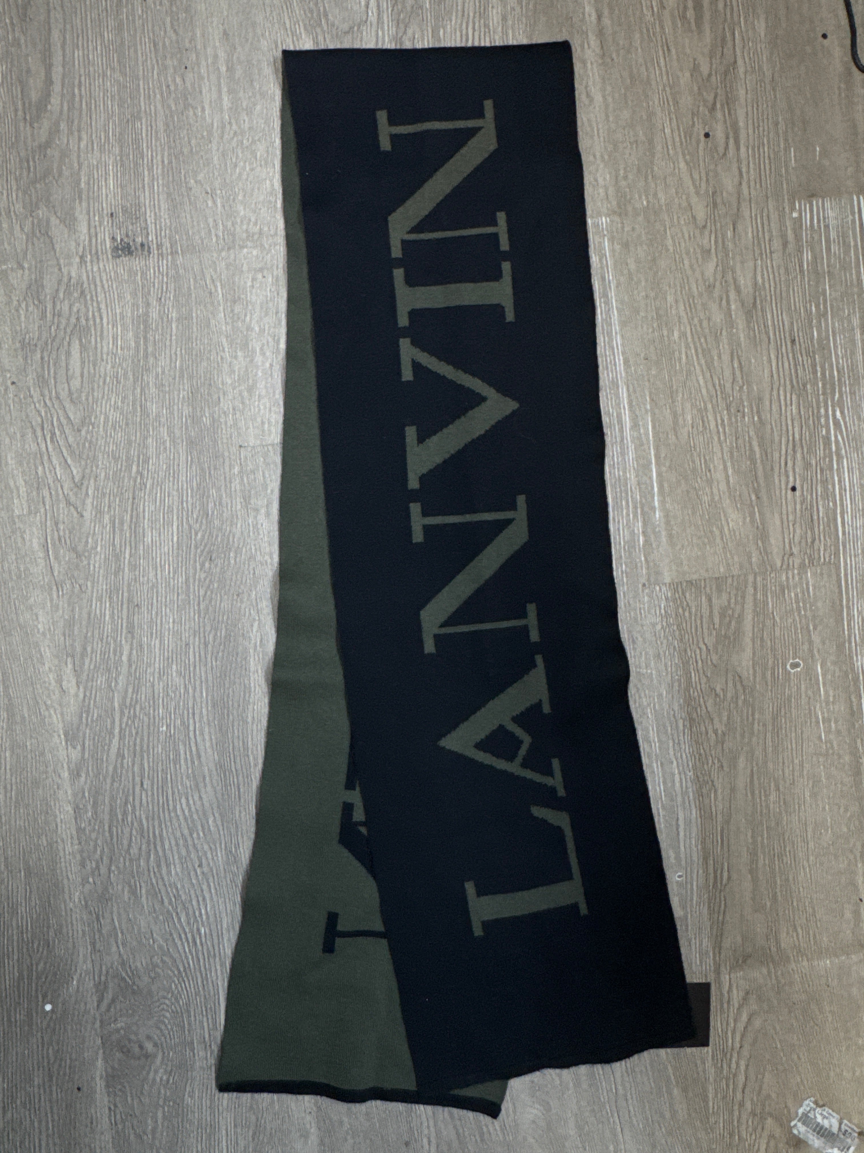 Lanvin Black Olive Classic Scarf