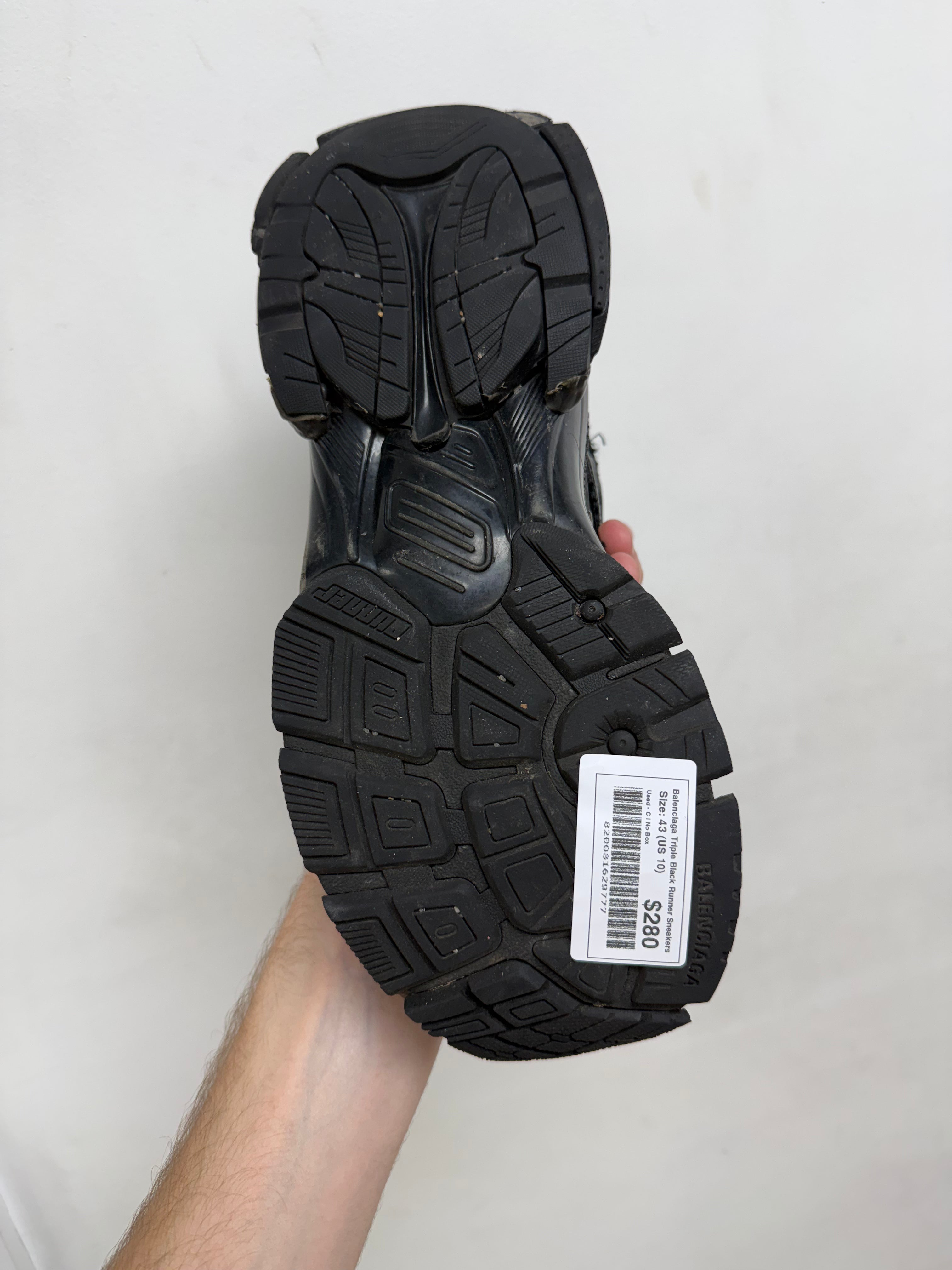 Balenciaga Triple Black Runner Sneakers