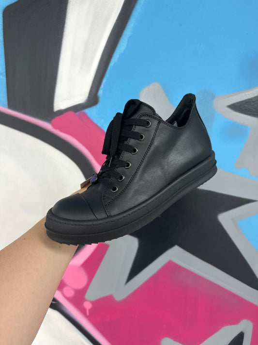 Rick Owens Ramone Low Triple Black New With Box