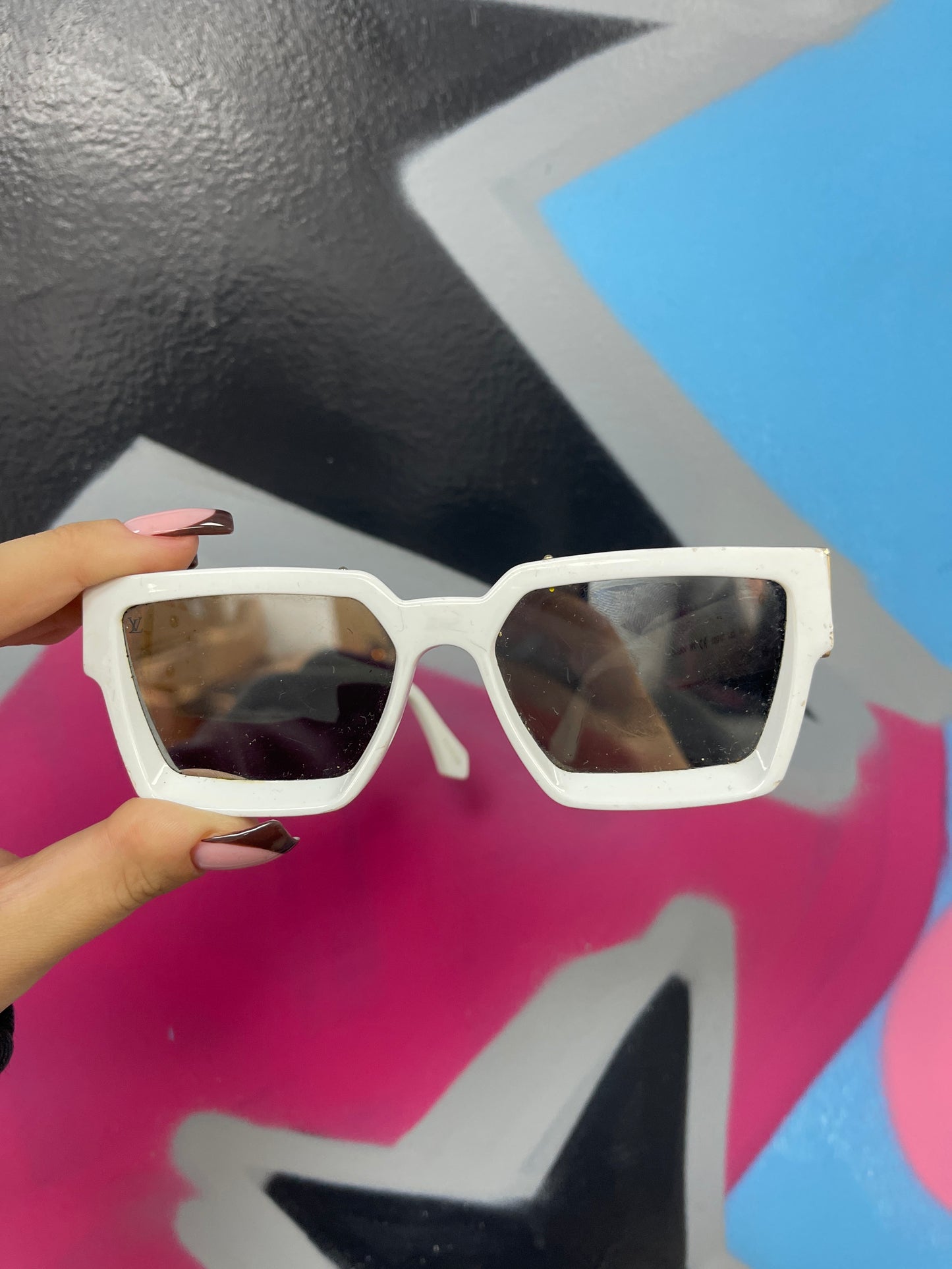 Louis Vuitton White Millionaire Sunglasses