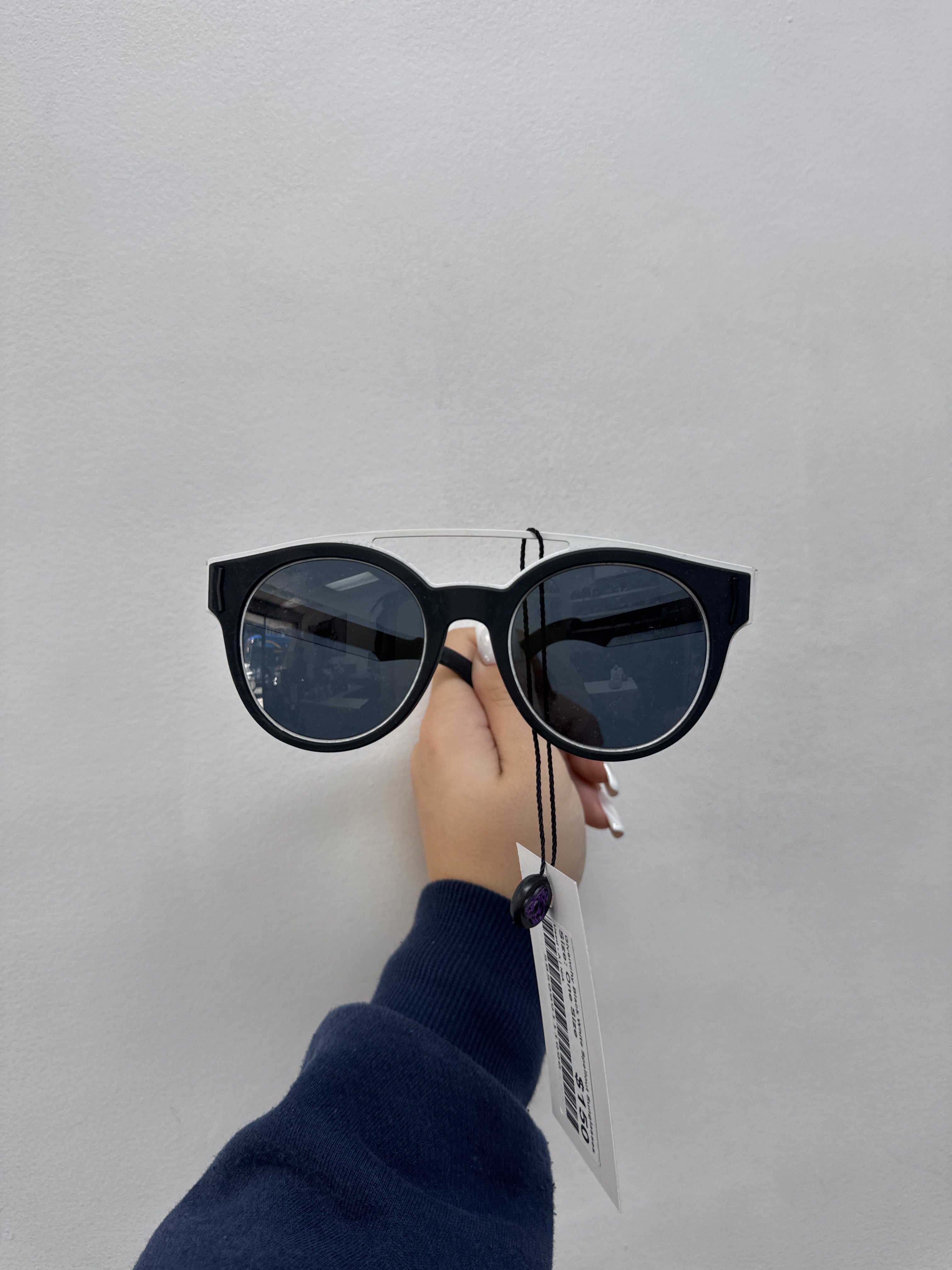 Givenchy Black White Spellout Sunglasses