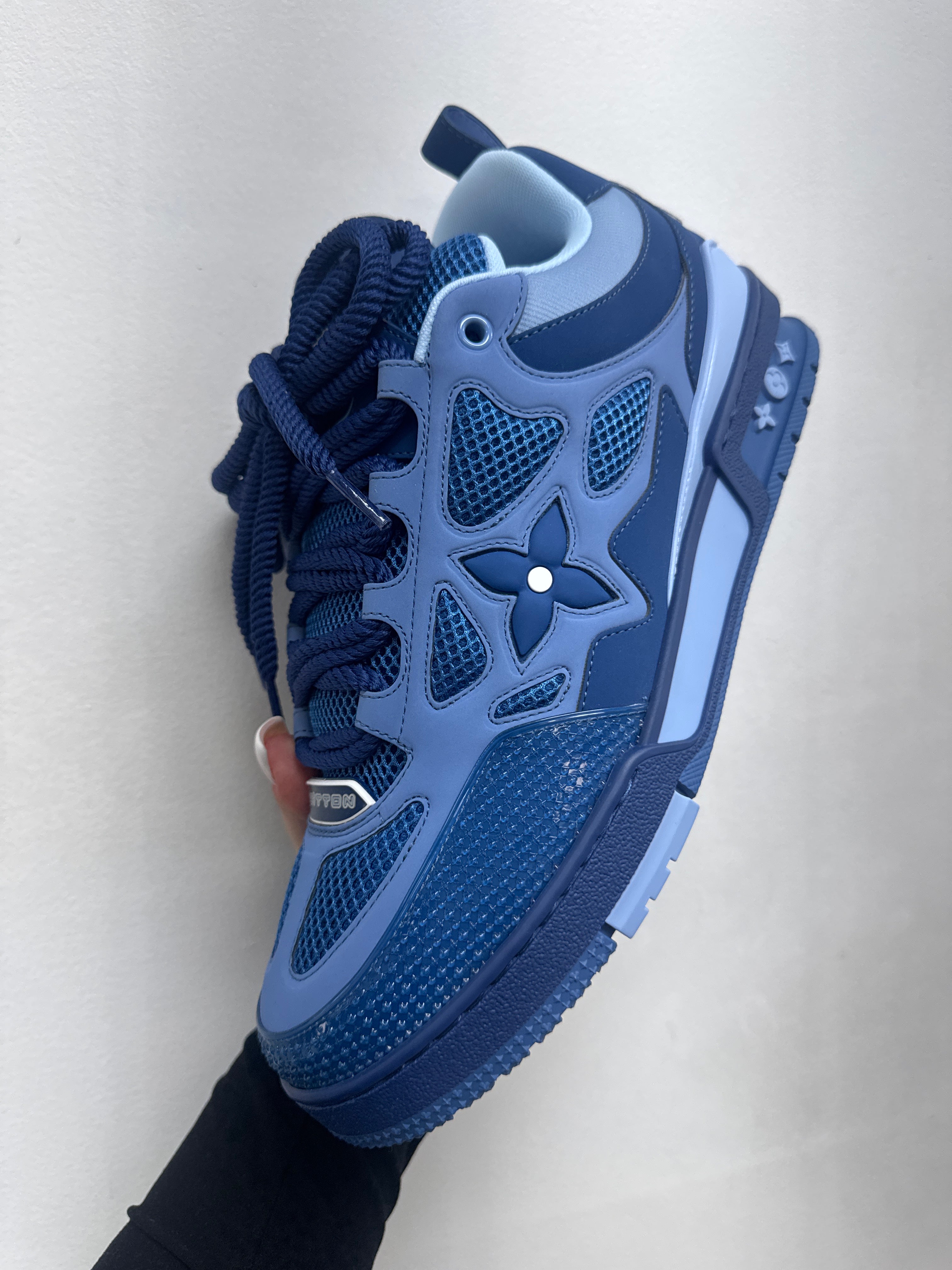 Louis Vuitton Navy Blue Skate Sneakers