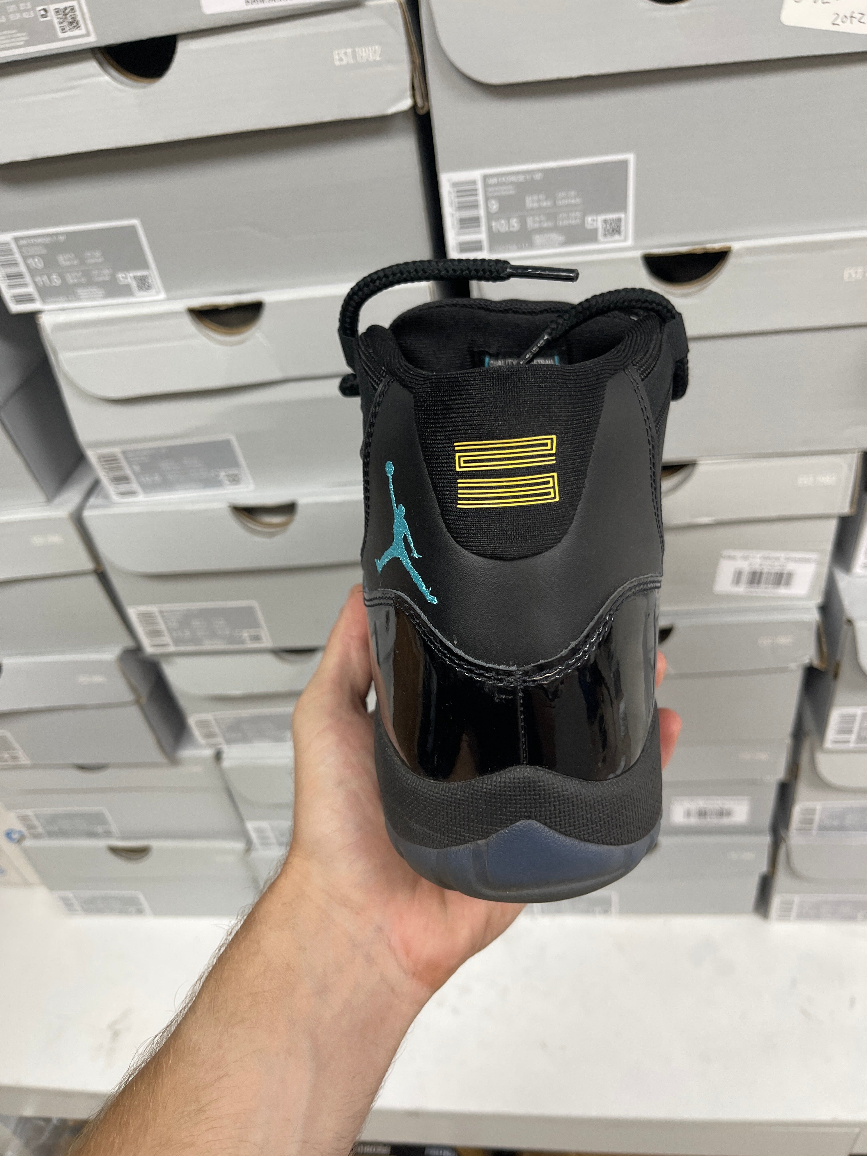 Jordan 11 Black & Gamma Sneakers