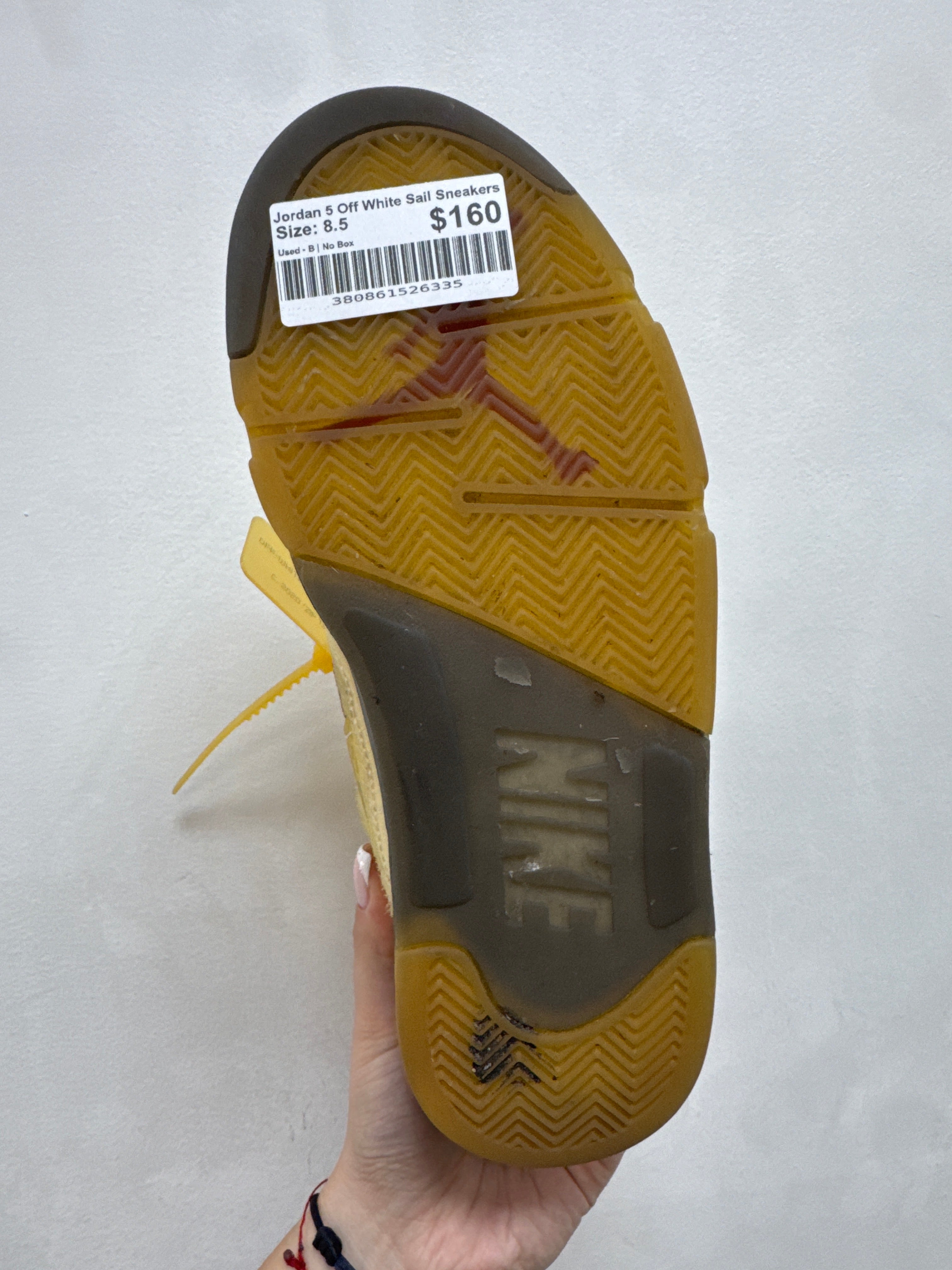 Jordan 5 Off White Sail Sneakers
