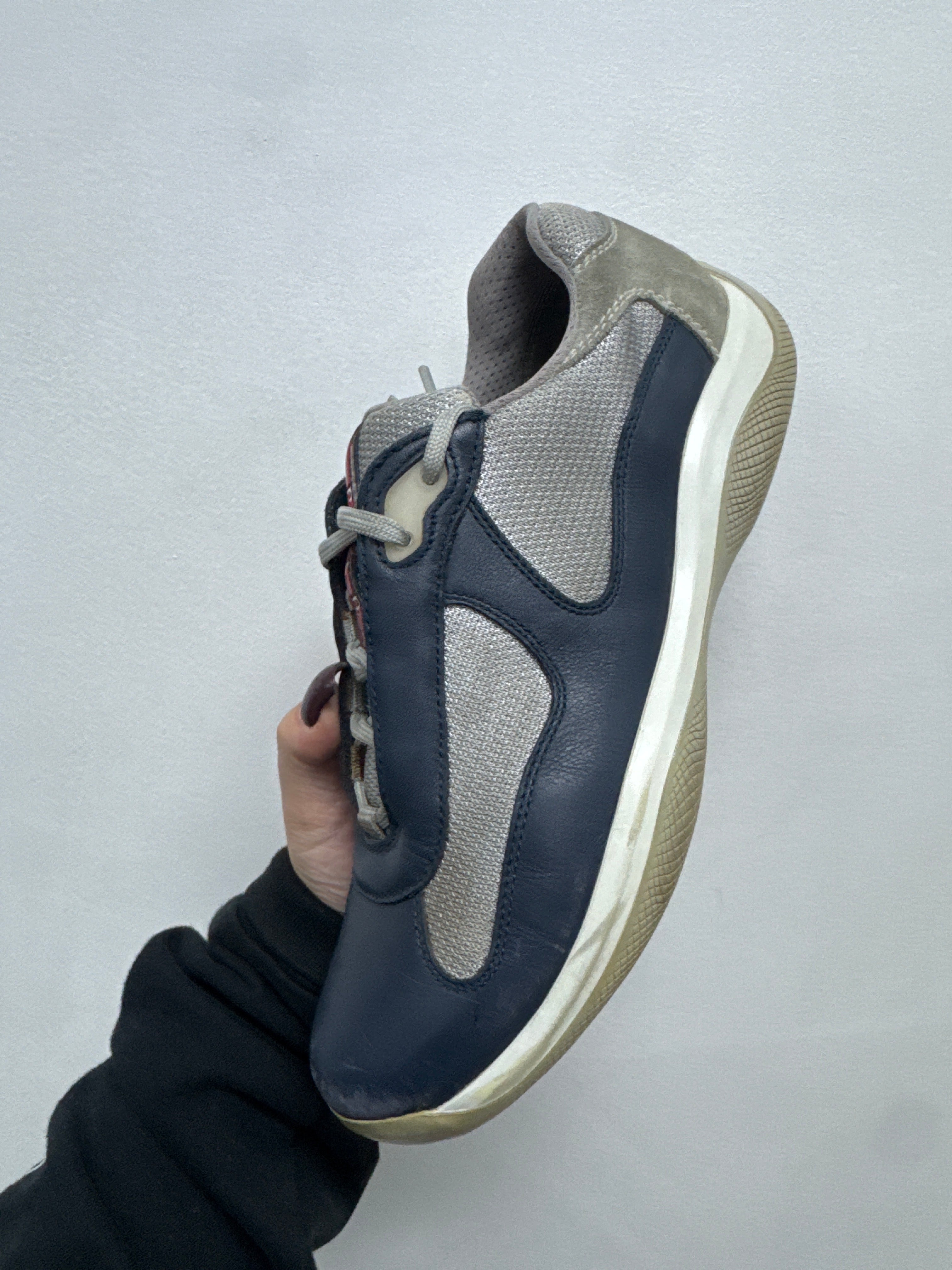Prada Navy Old Season Sneakers