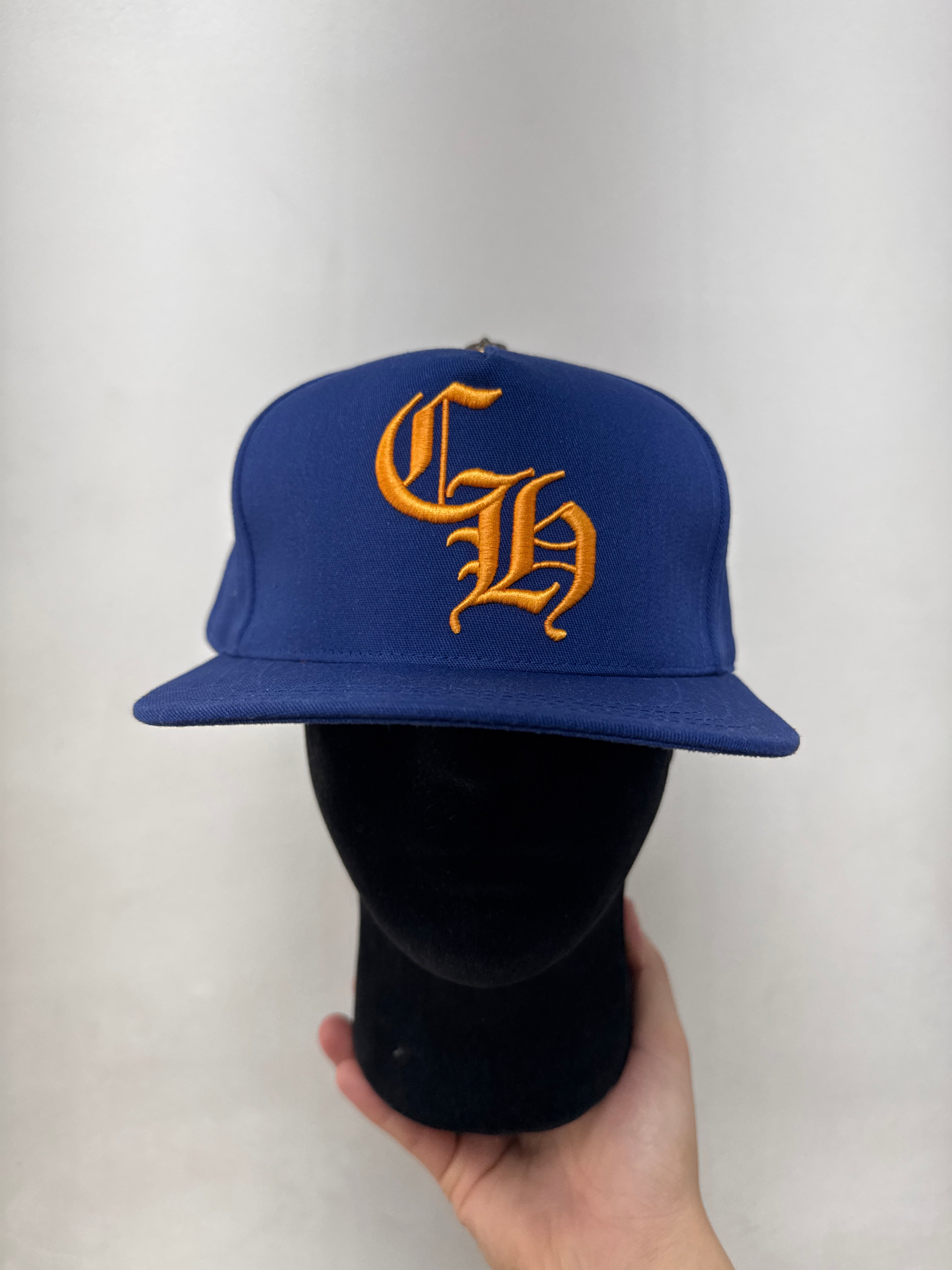 Chrome Hearts Blue Gold Baseball Trucker Hat