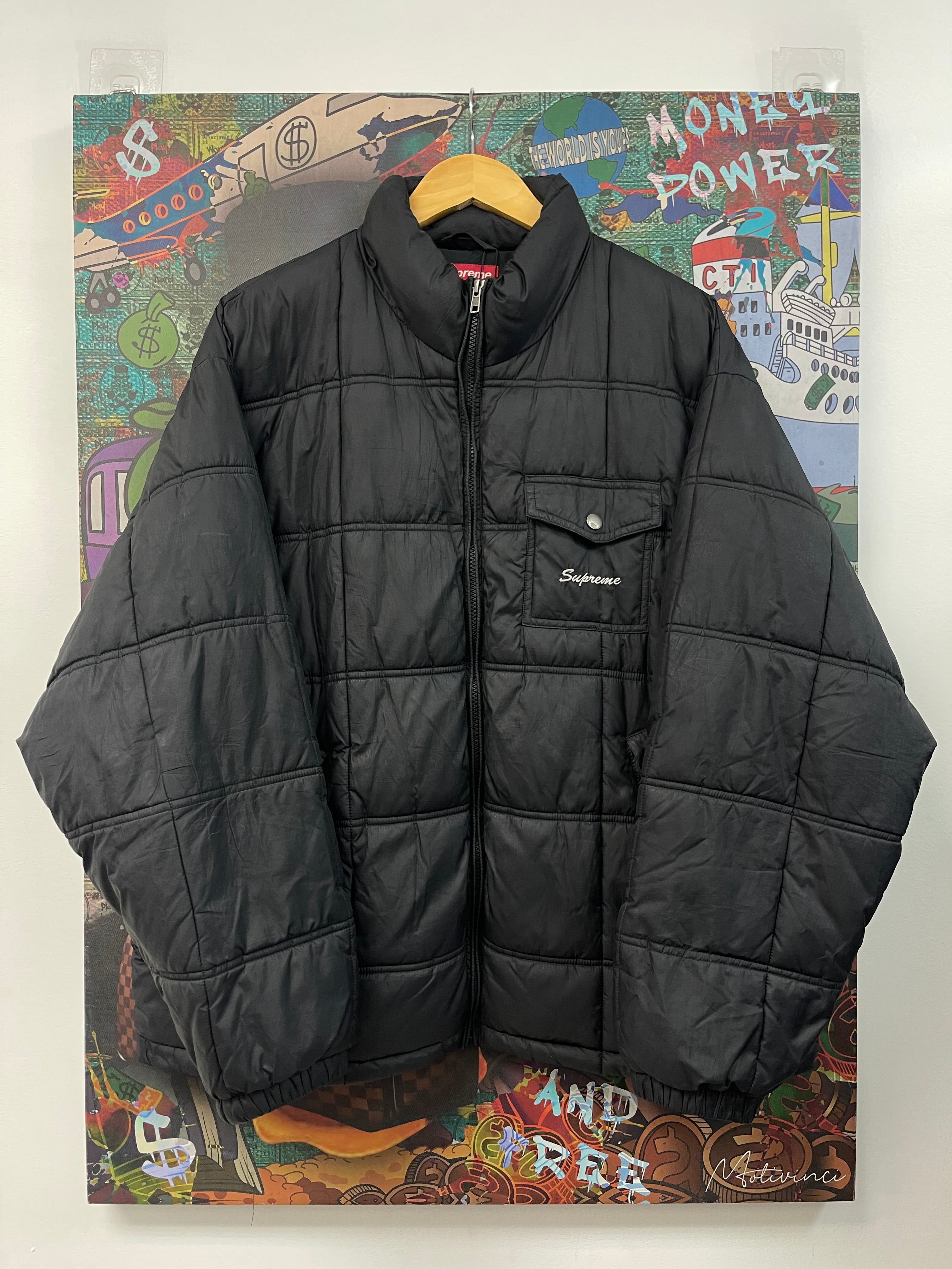 Supreme Black Puffer Jacket