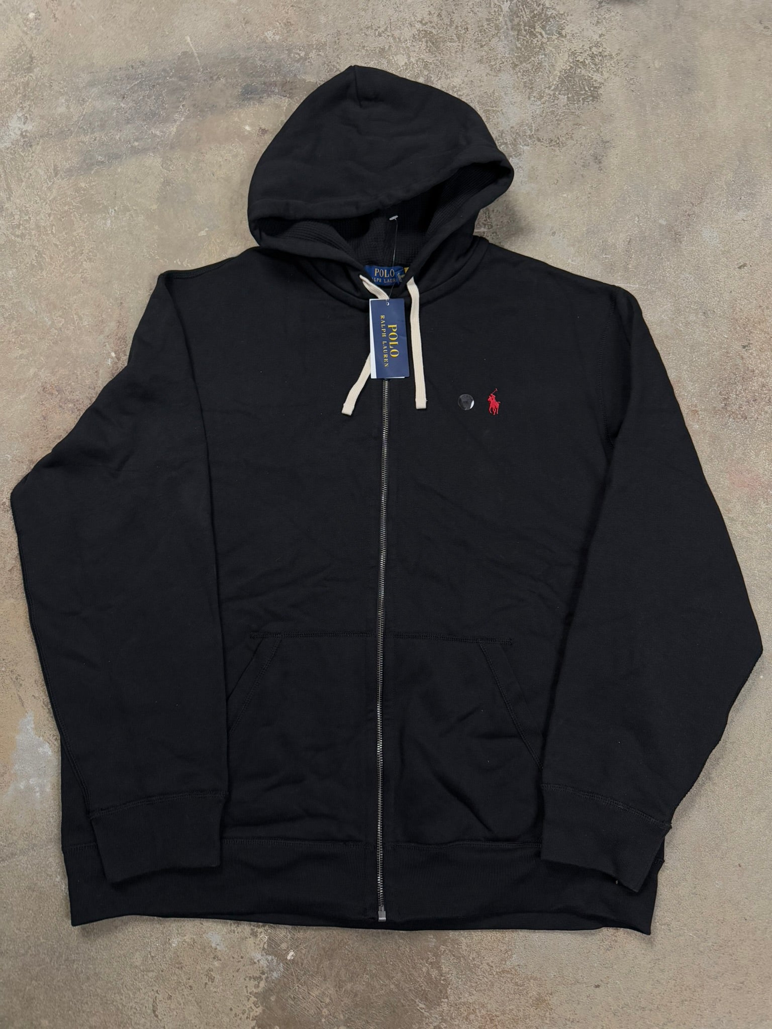 Polo Zip Up Black Red New XXL With Tags