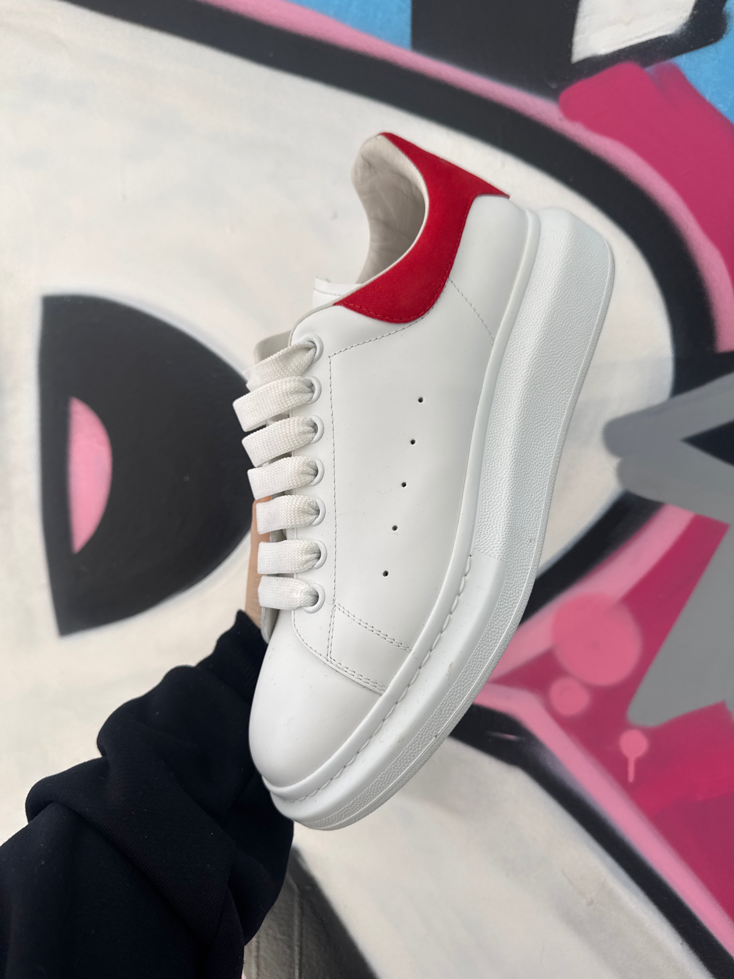 Alexander Mcqueen White Red Sneakers