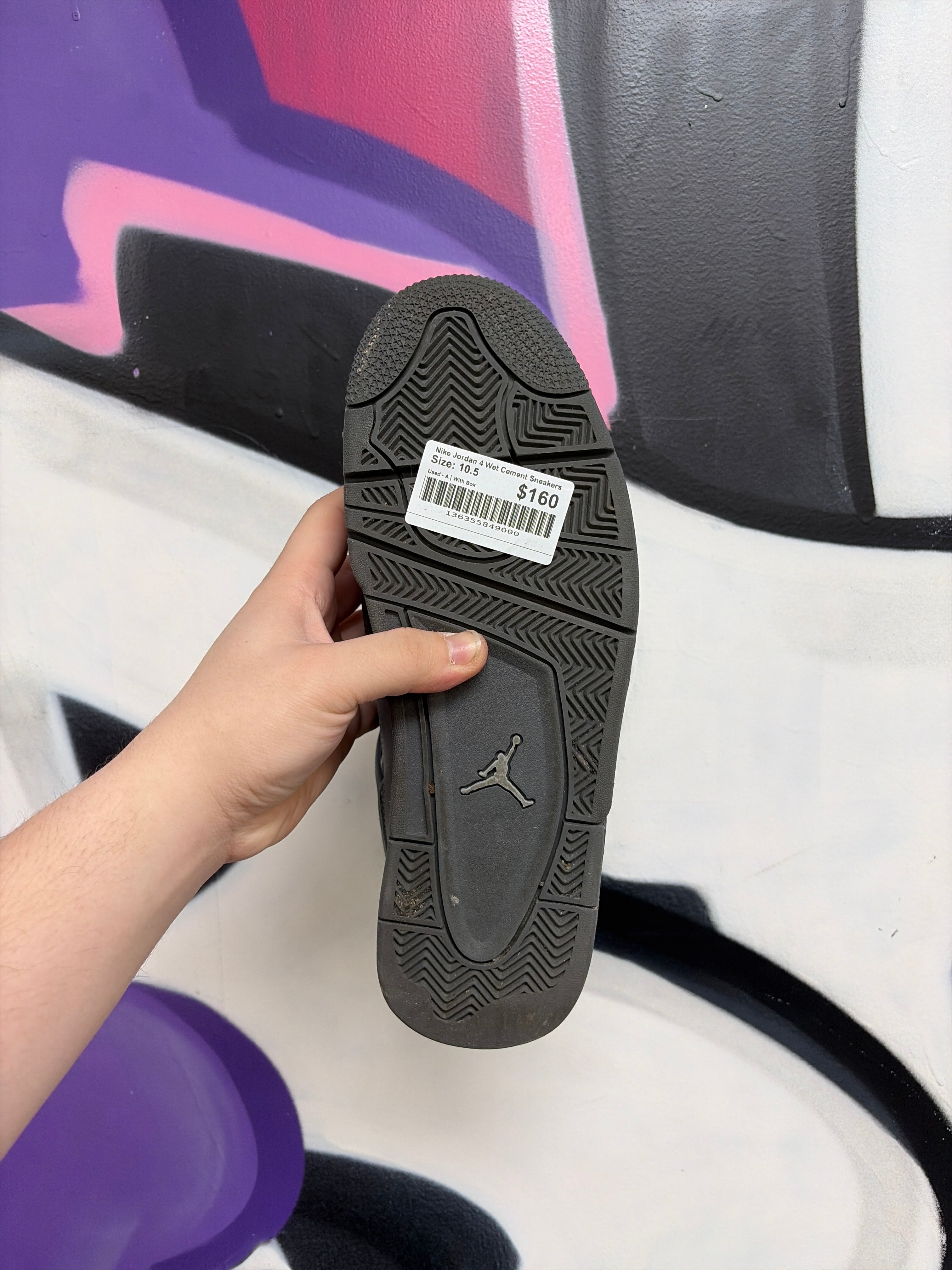 Nike Jordan 4 Wet Cement Sneakers