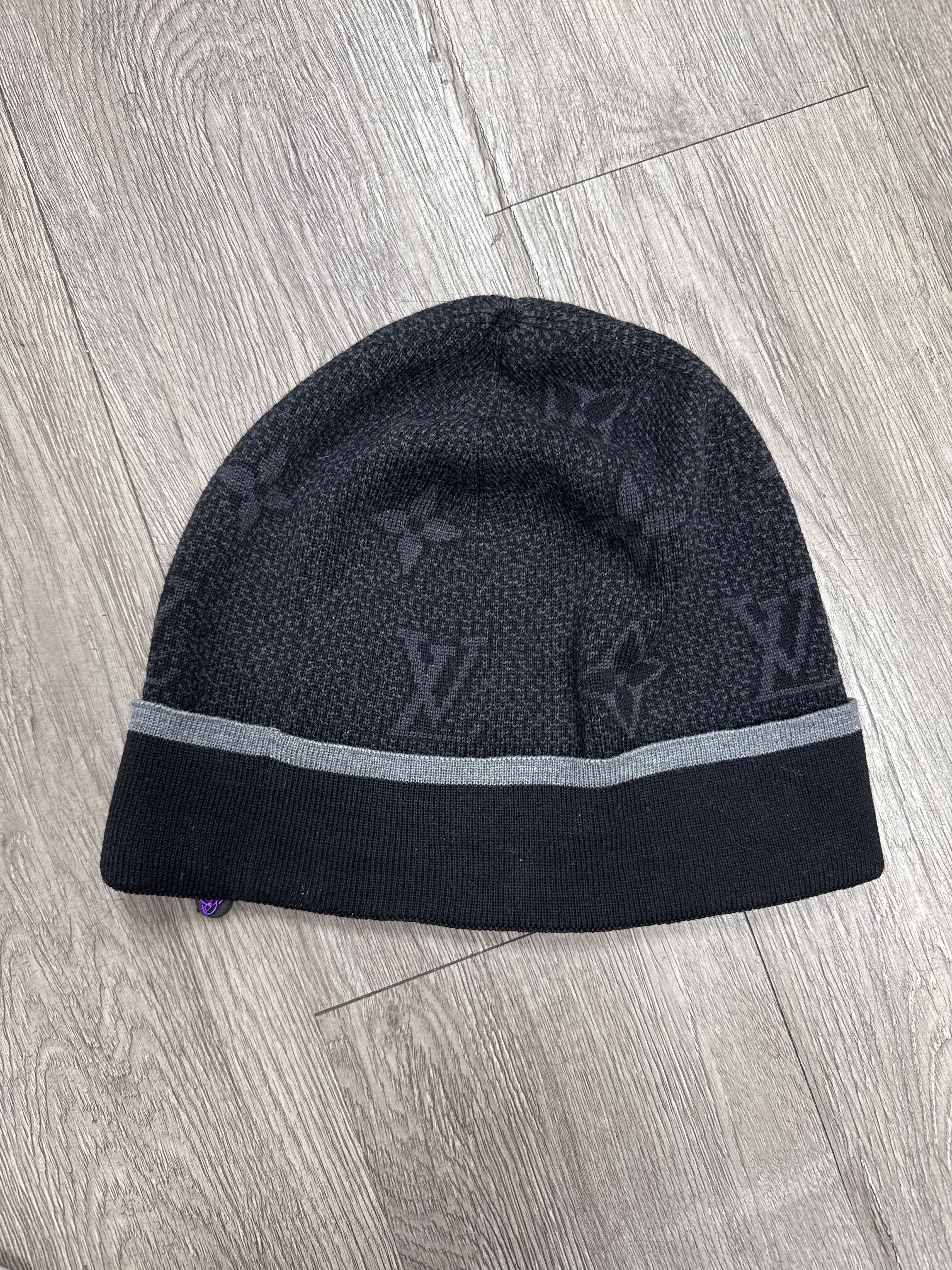 Louis Vuitton Black Monogram Beanie