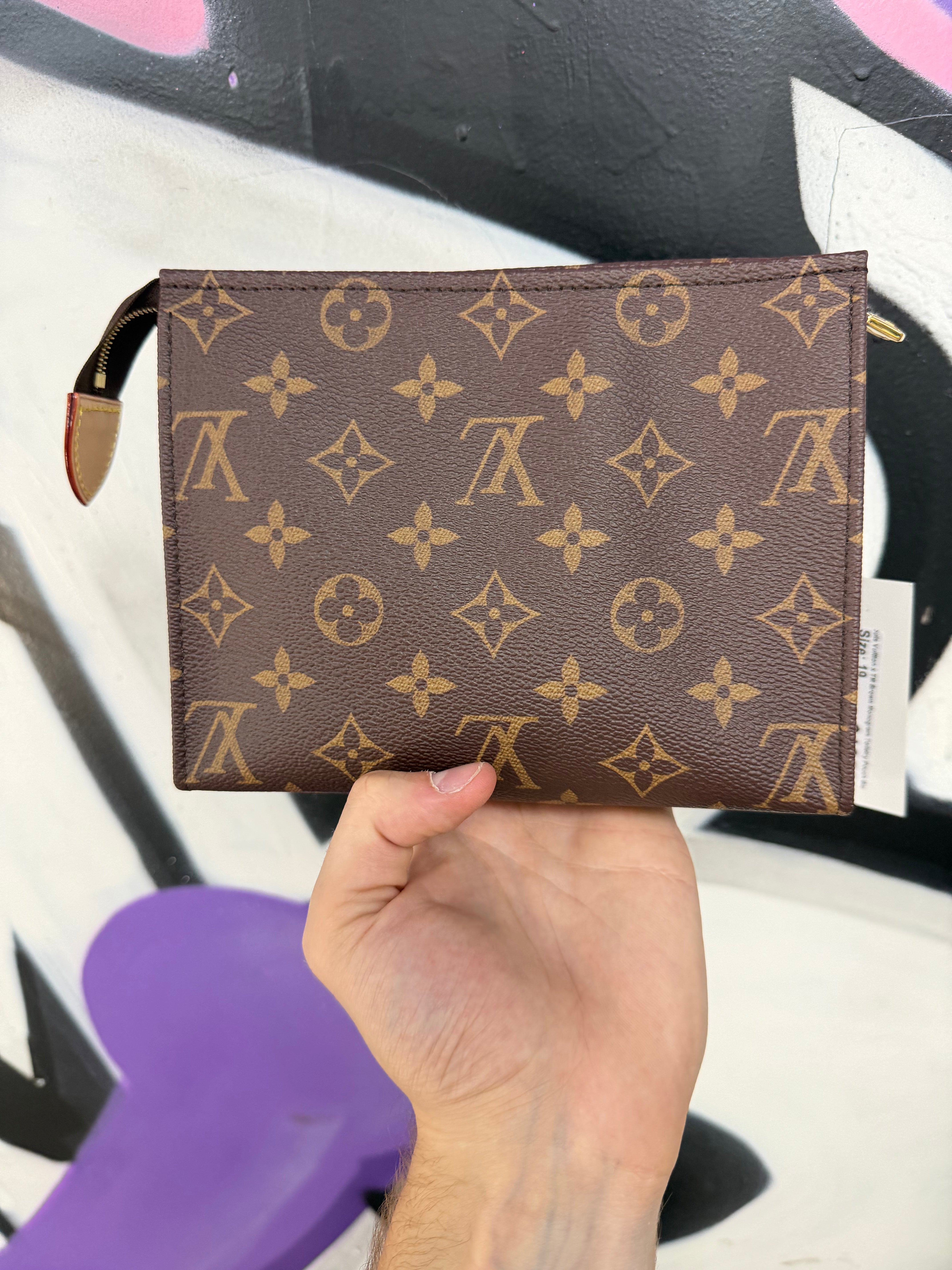 Louis Vuitton x TM Brown Monogram Toiletry Pouch Bag