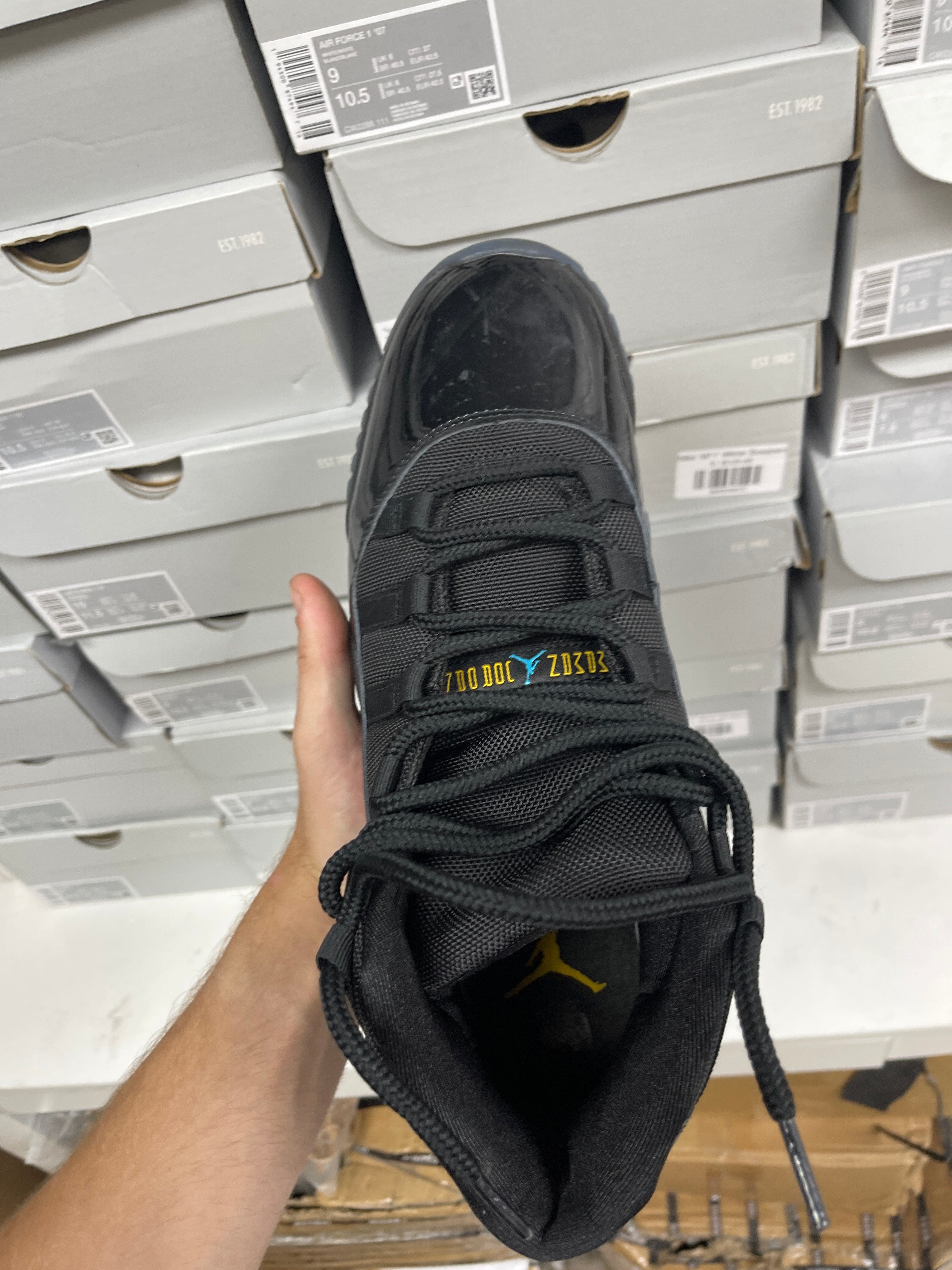 Jordan 11 Black & Gamma Sneakers