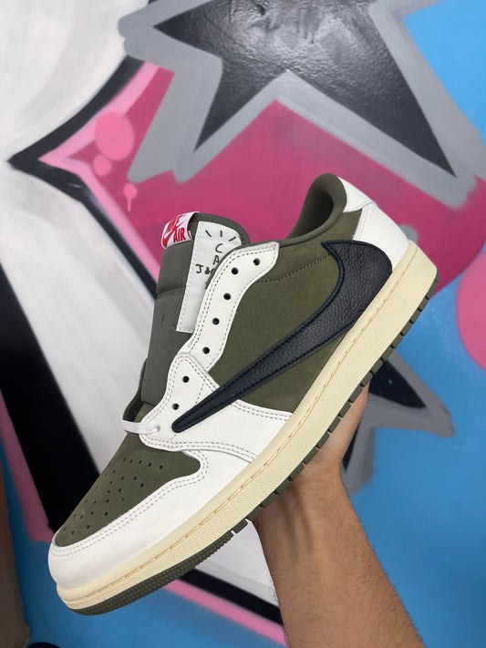 Jordan 1 Travis Scott Medium Olive New With Box