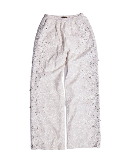Birth Of Royal Child "Cashew Blossom Pearl" White Sweats