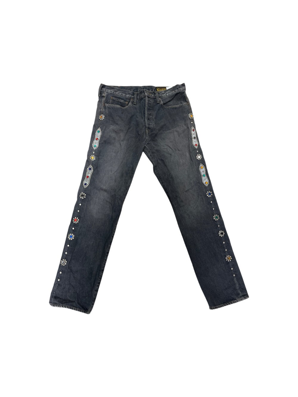 Kapital Gem Studded Grey Jeans