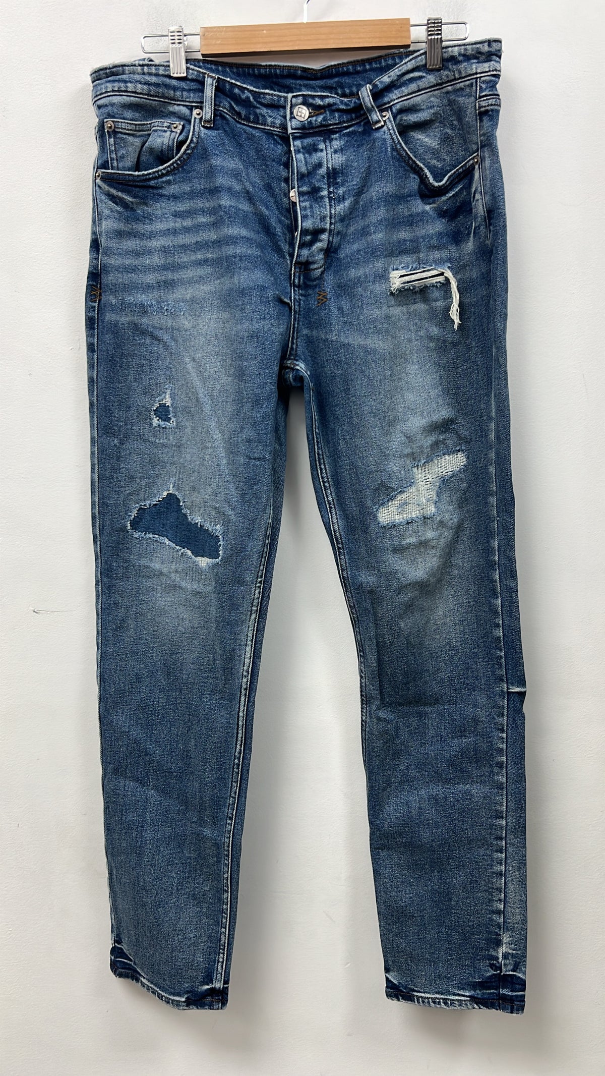 Ksubi Light Wash Distressed Jeans