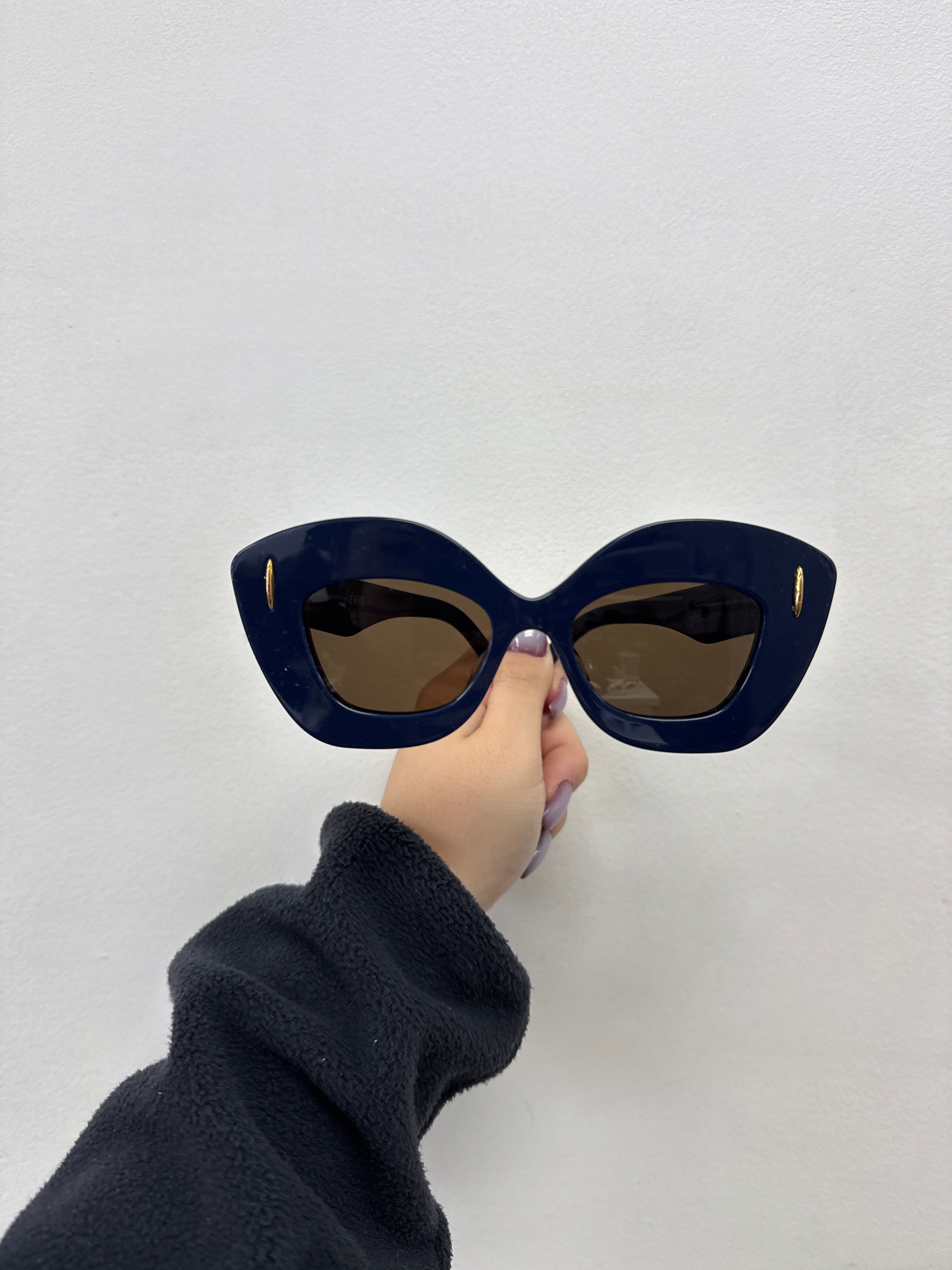 Loewe Sunglasses Curvy  New Blue  With Tags