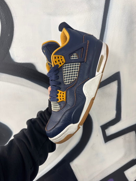Jordan 4 Midnight Navy Gold Used No Box