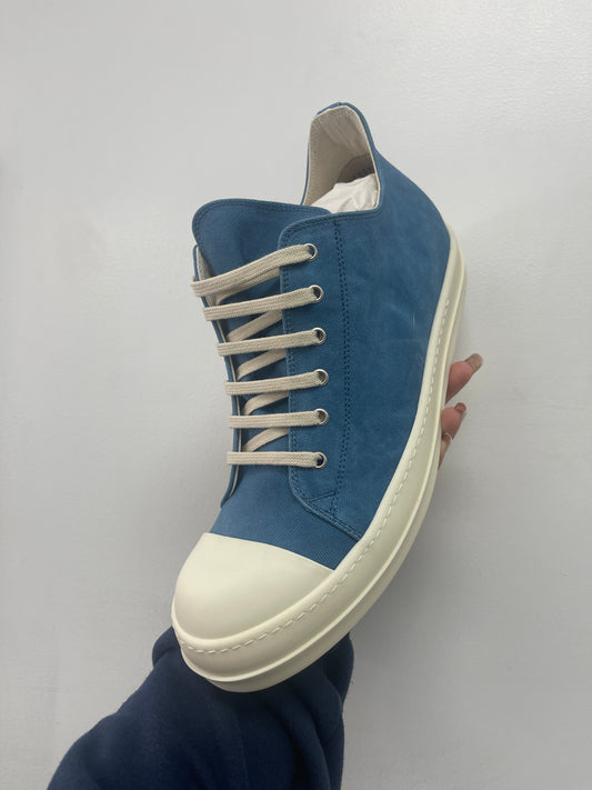 Rick Owens Low Black Toothpaste Blue New 42 (US 9) With Box
