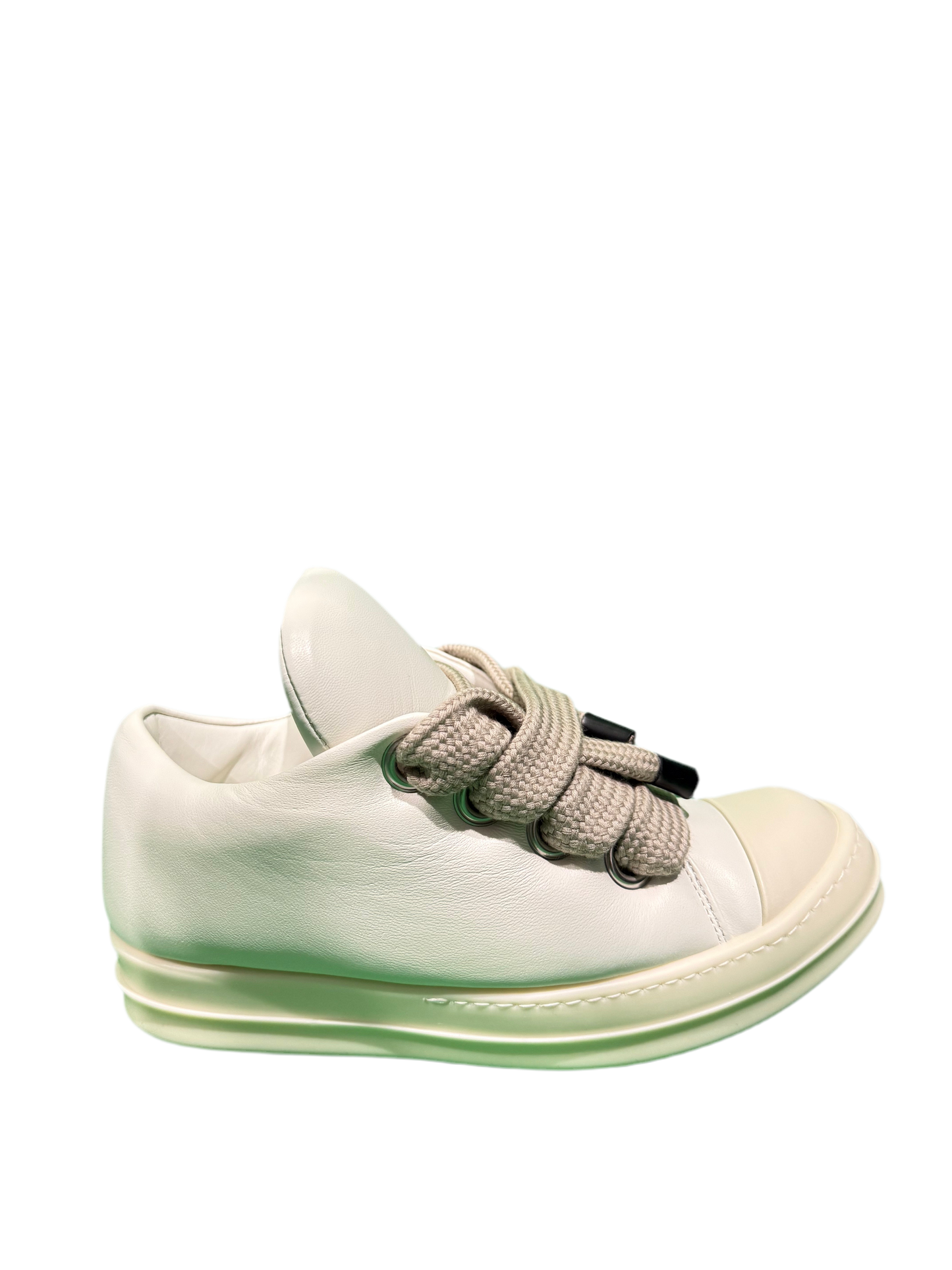 Rick Owens Jumbo Lace Sneakers Milk