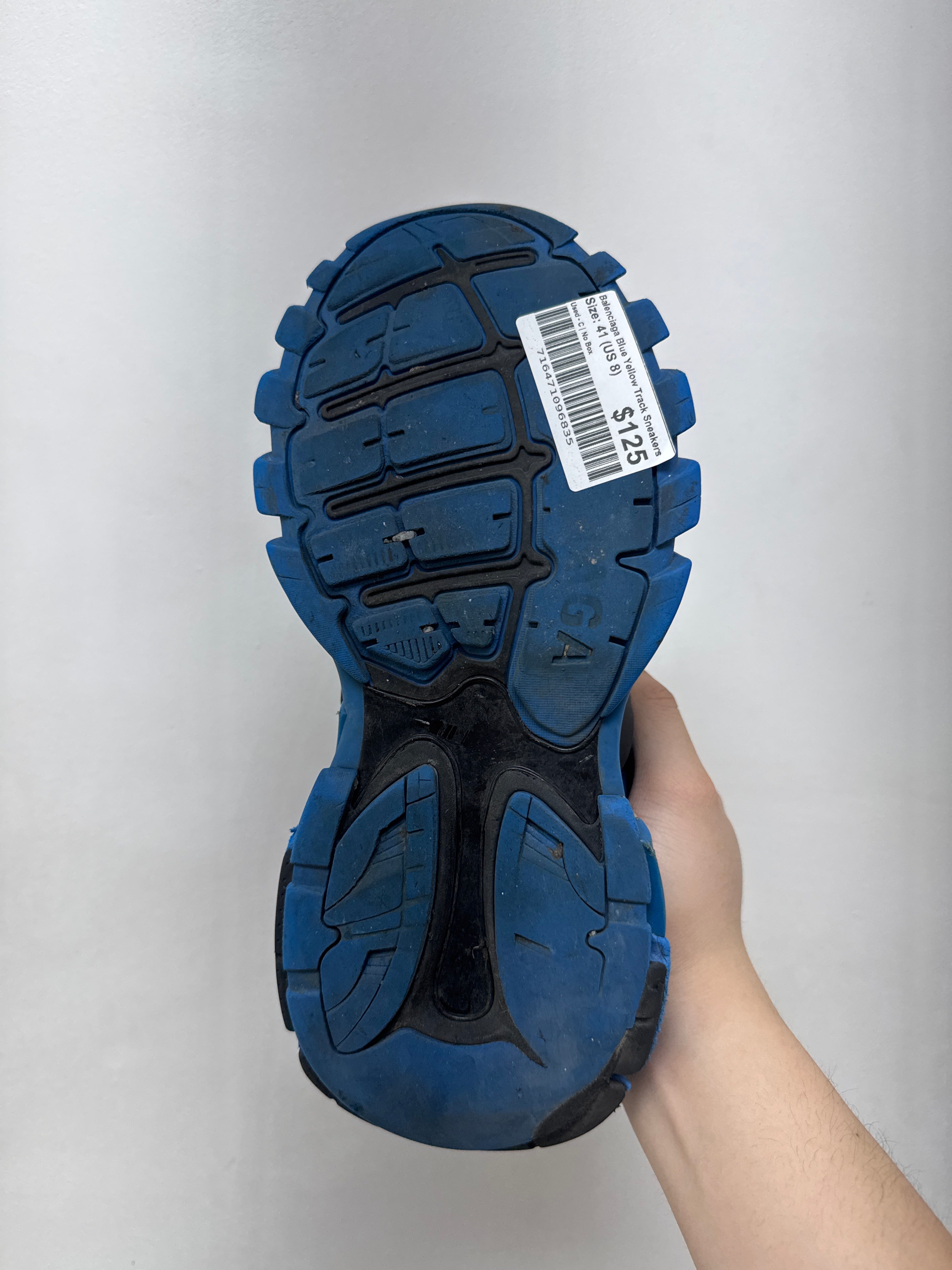 Balenciaga Blue Yellow Track Sneakers