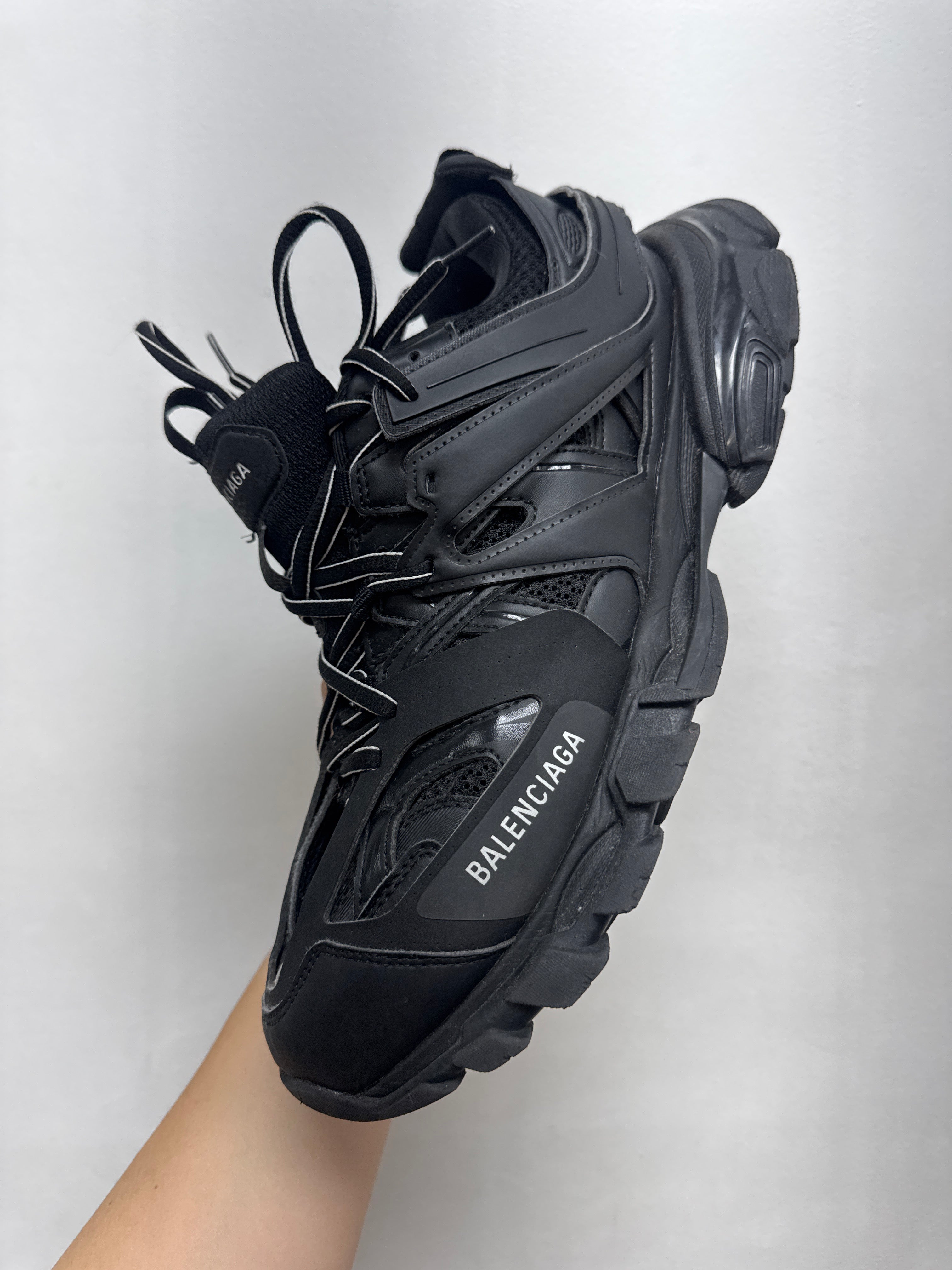 Balenciaga Black Black Track Sneakers