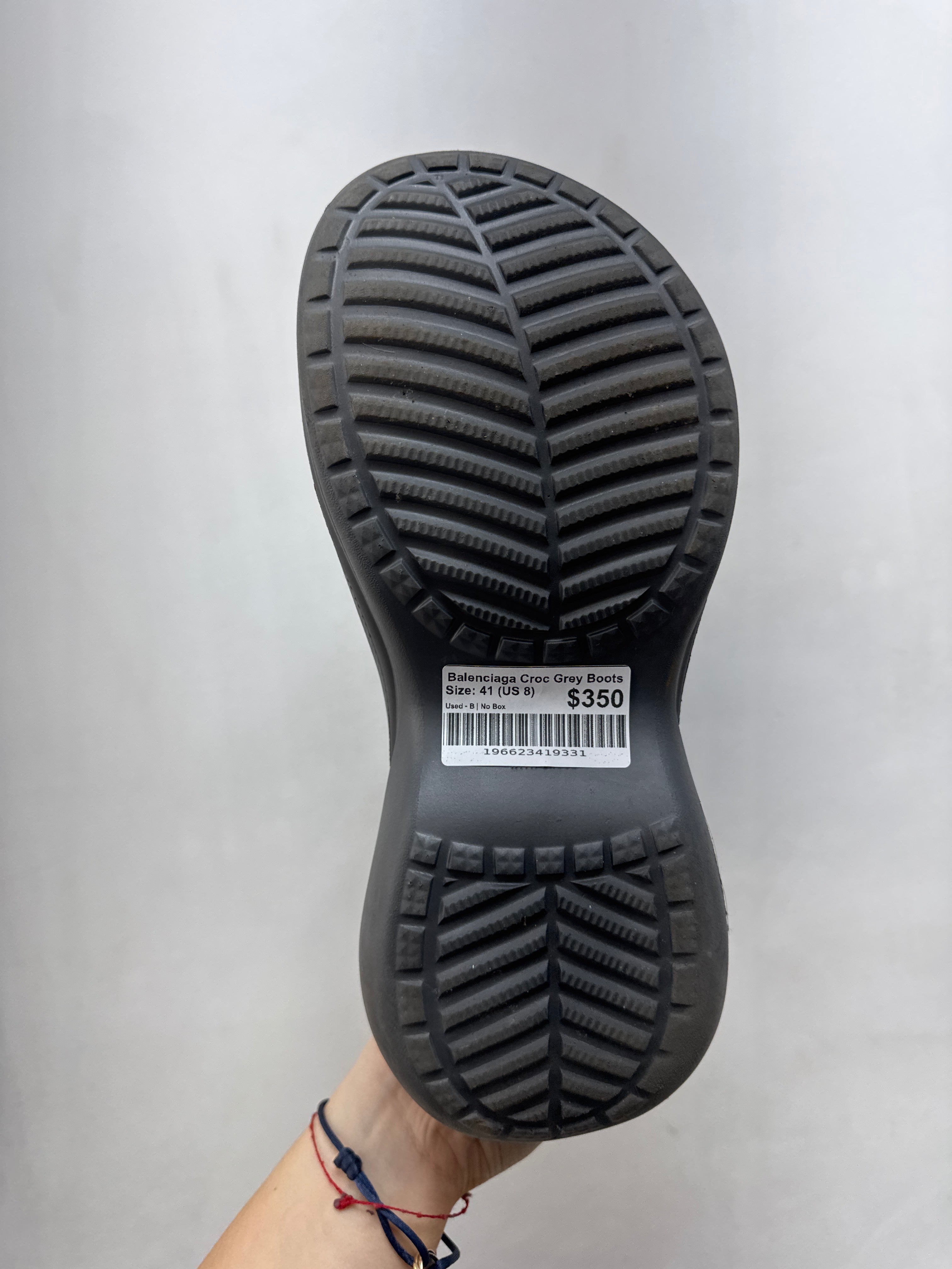 Balenciaga Croc Grey Boots