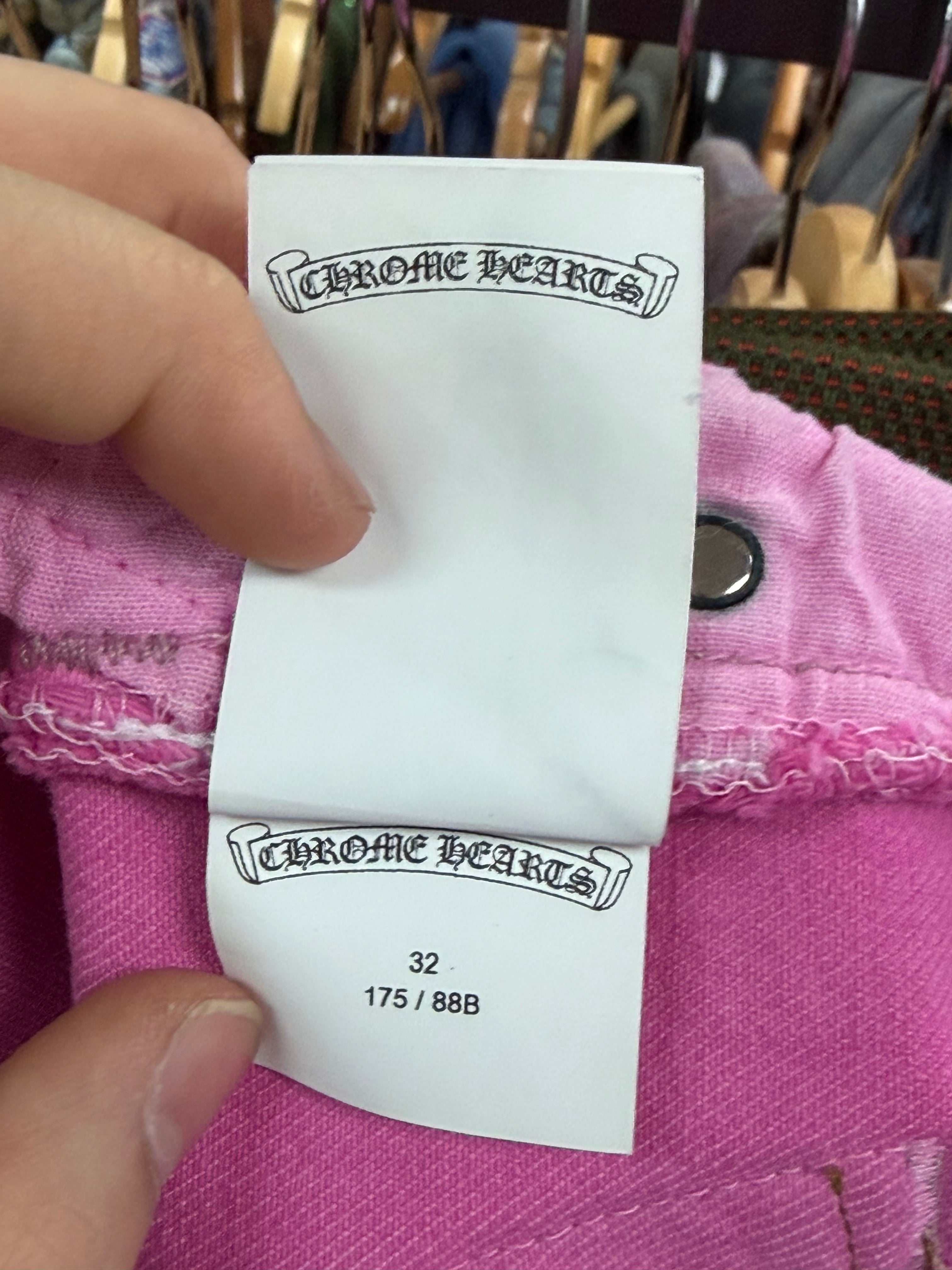 Chrome Hearts Pink Sex Records Levi's 501 Jeans