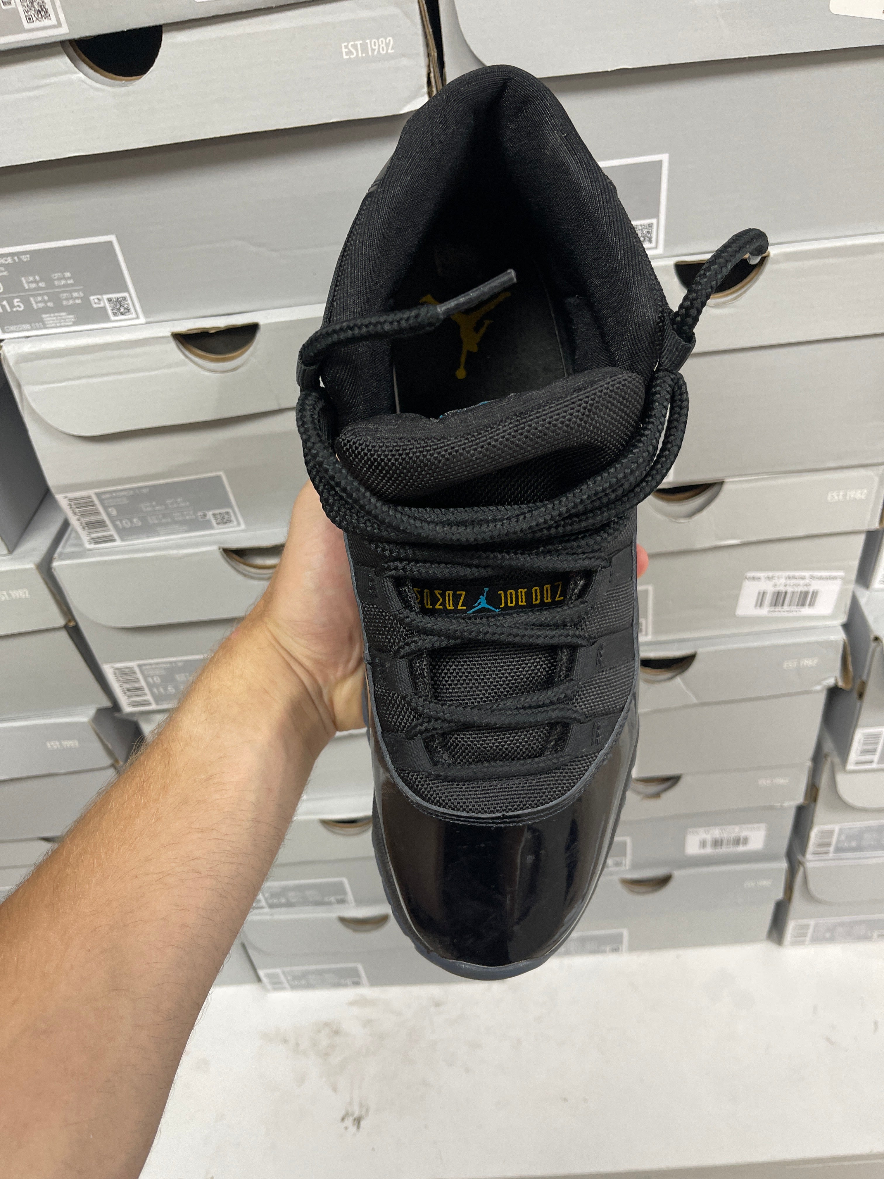Jordan 11 Black & Gamma Sneakers