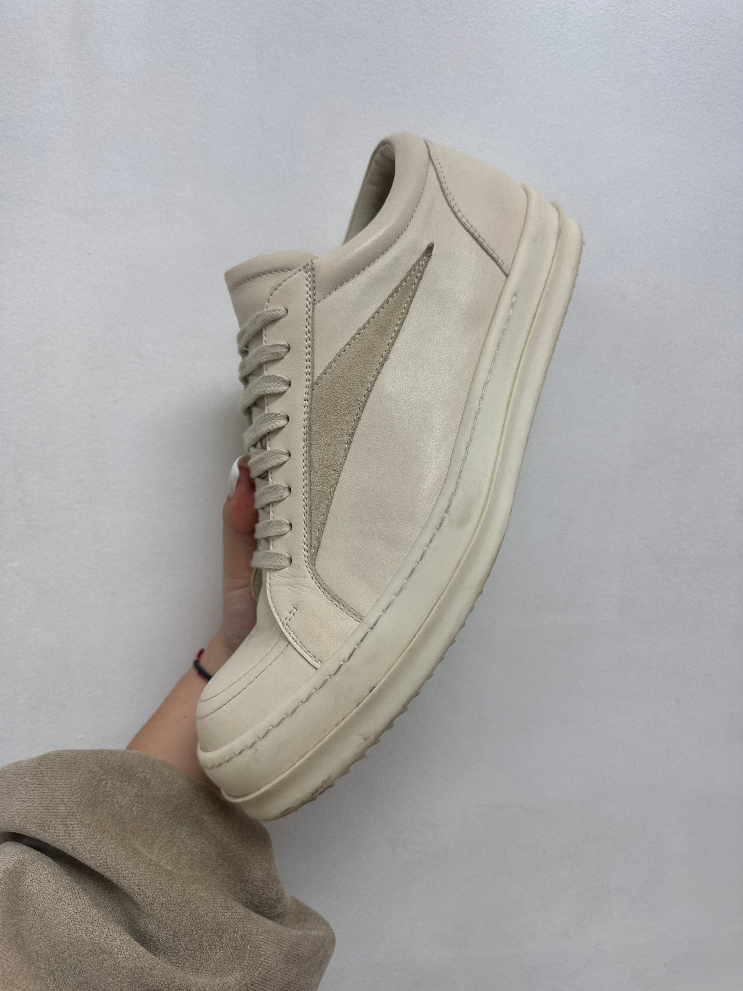 Rick Owens Milk Milk Vintage Low Sneakers