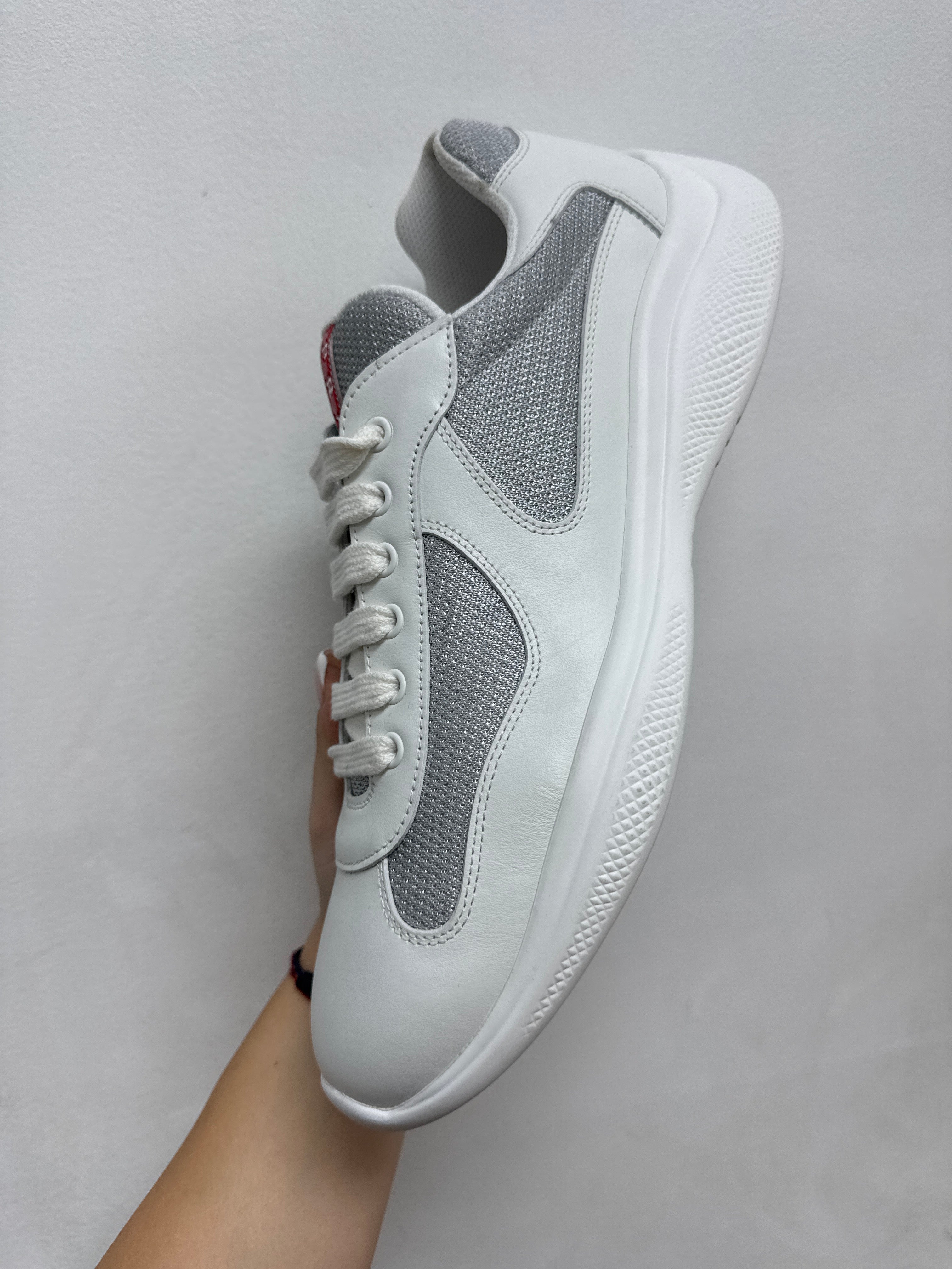 Prada White Cup Sneakers