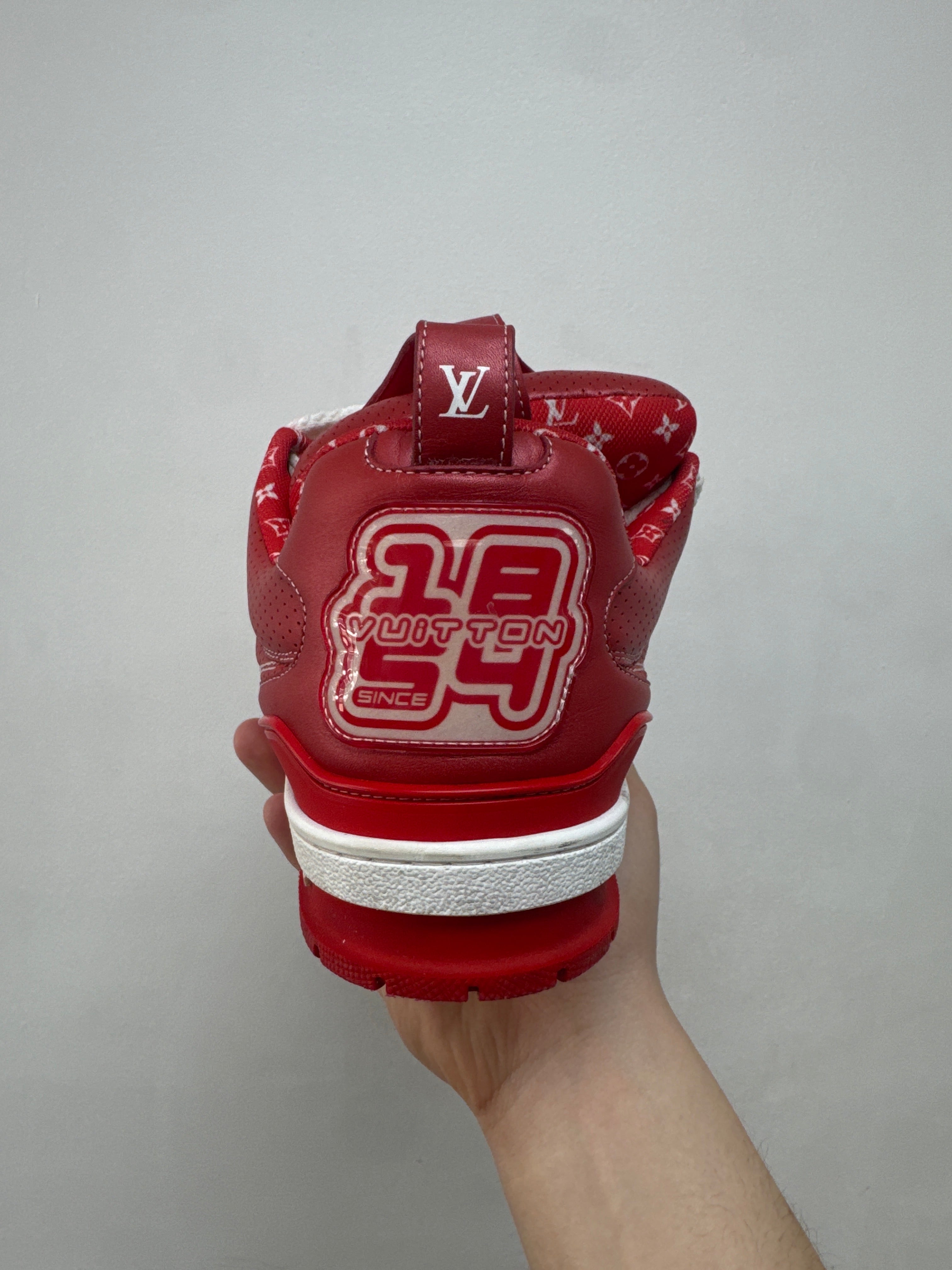Louis Vuitton Red Gloss Skate Sneakers