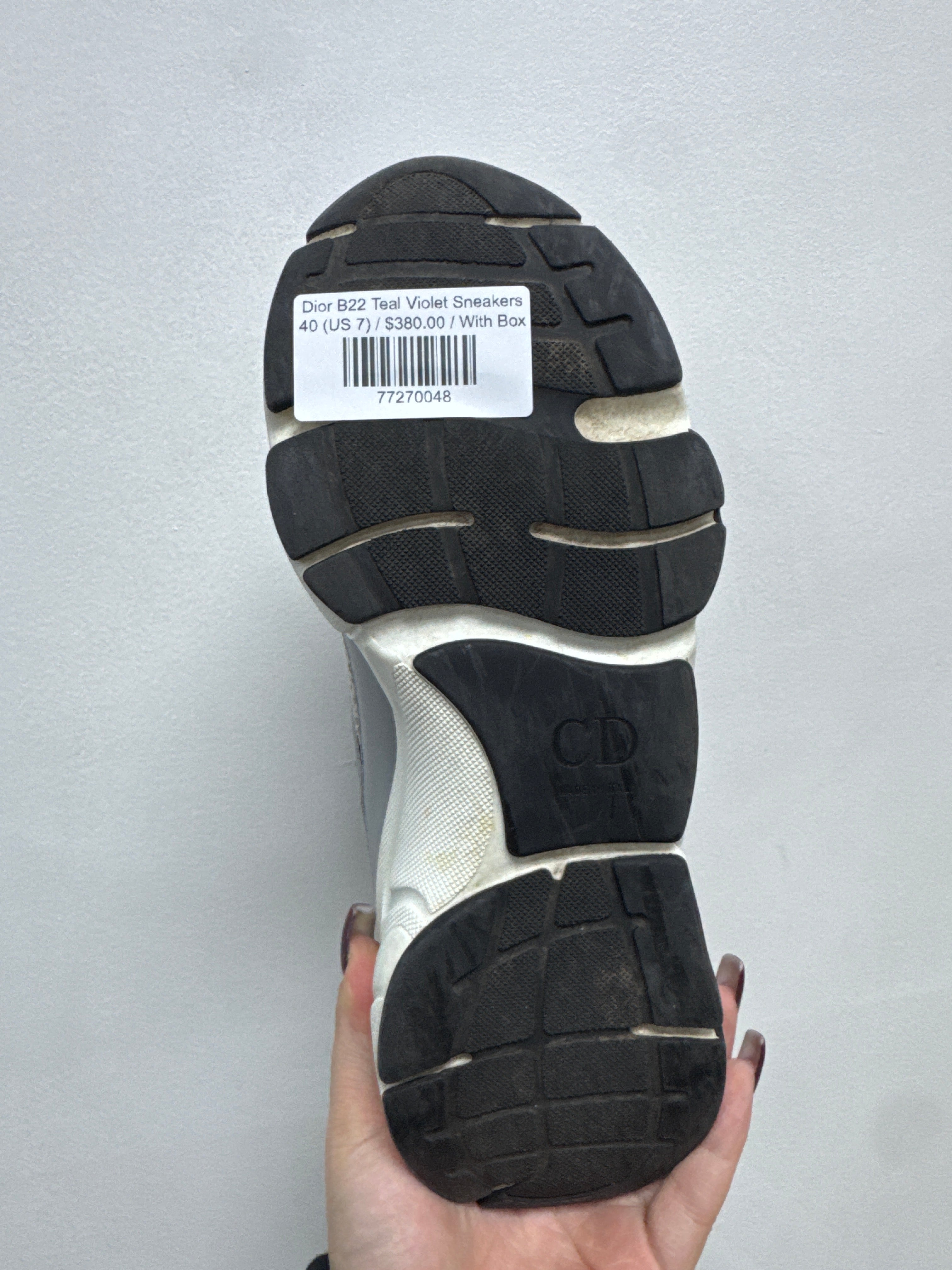 Dior B22 Teal Violet Sneakers