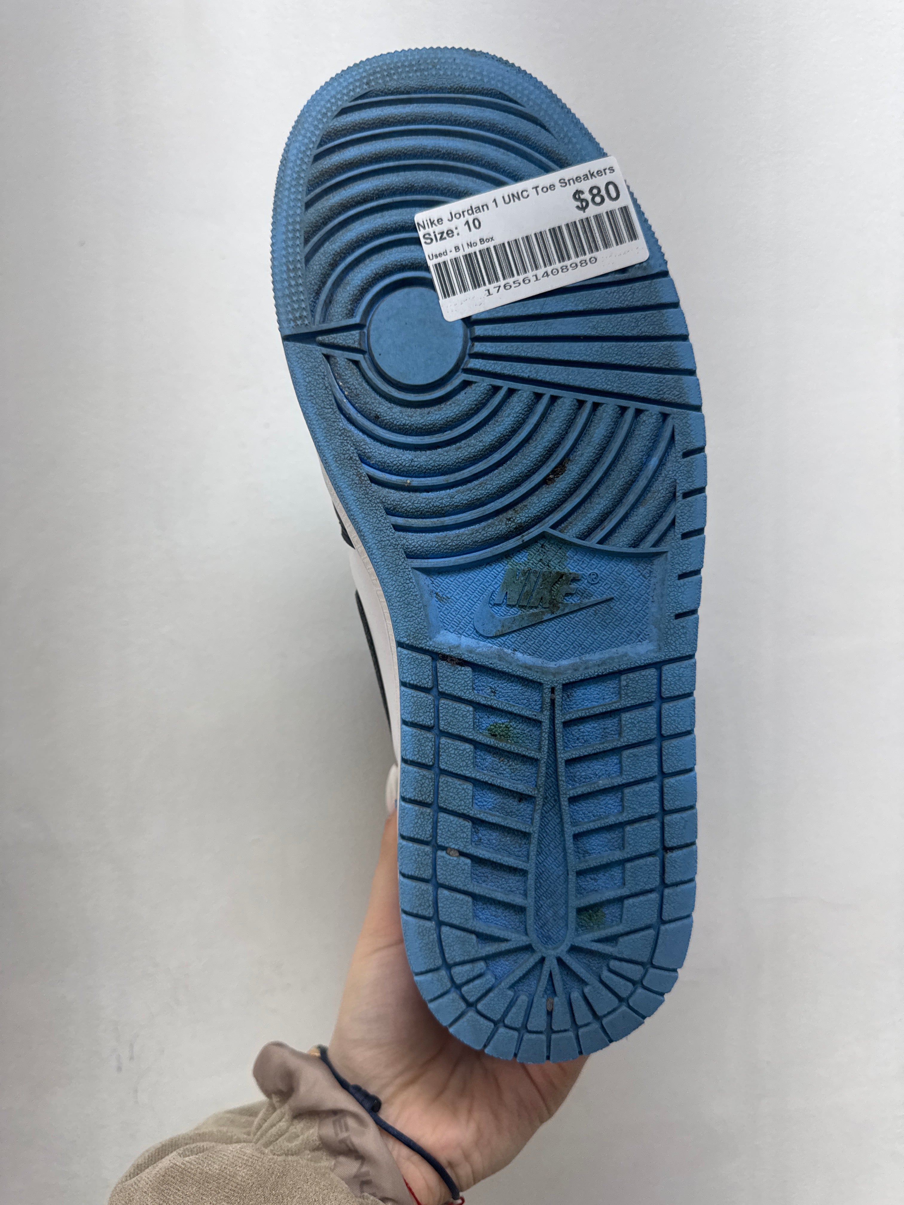 Nike Jordan 1 UNC Toe Sneakers