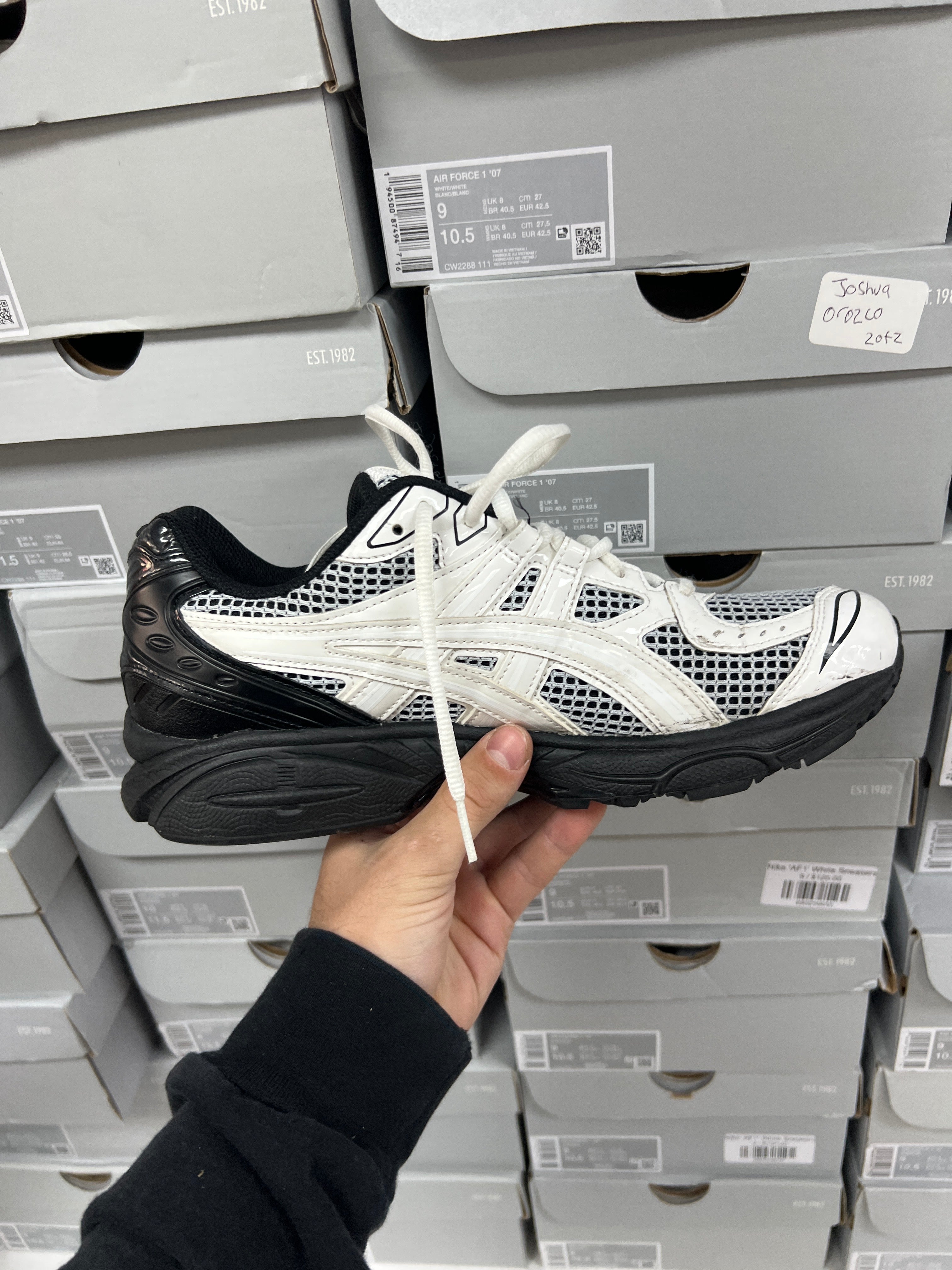 ASICS Black Kayano Legacy White Black Sneakers