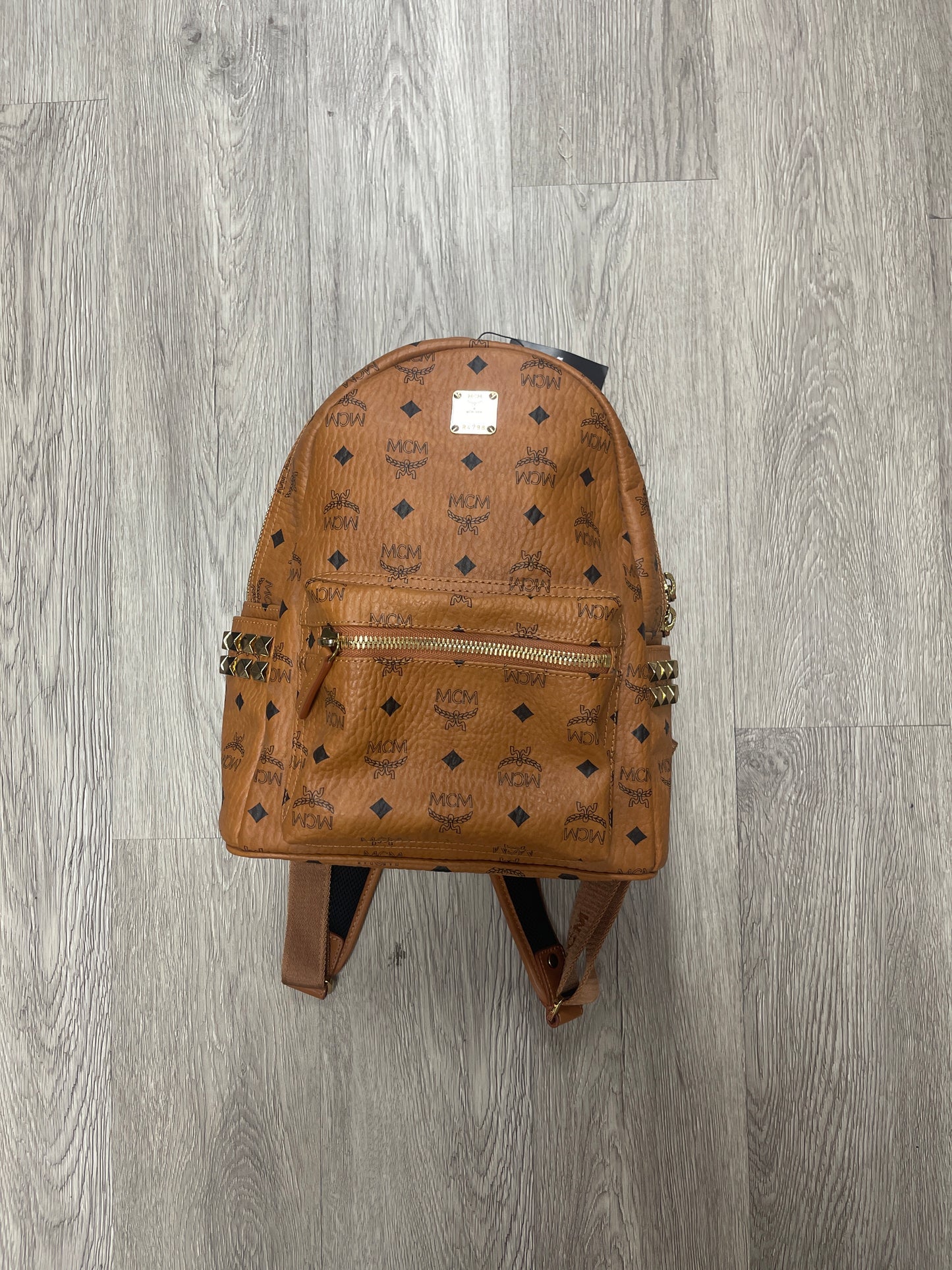 MCM Backpack Beige Used Small N/A