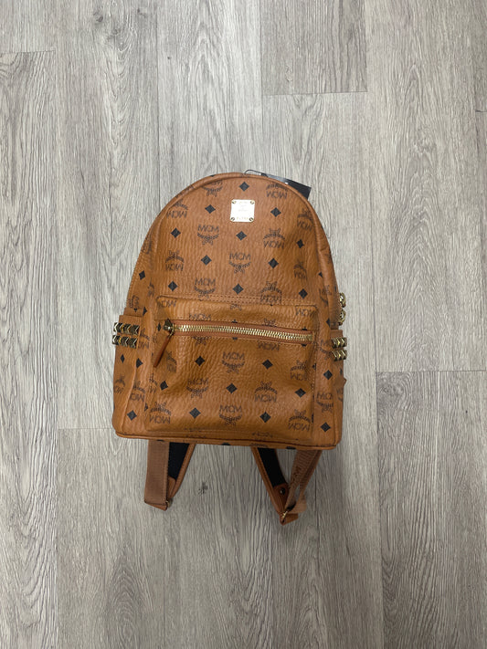 MCM Backpack Beige Used Small N/A