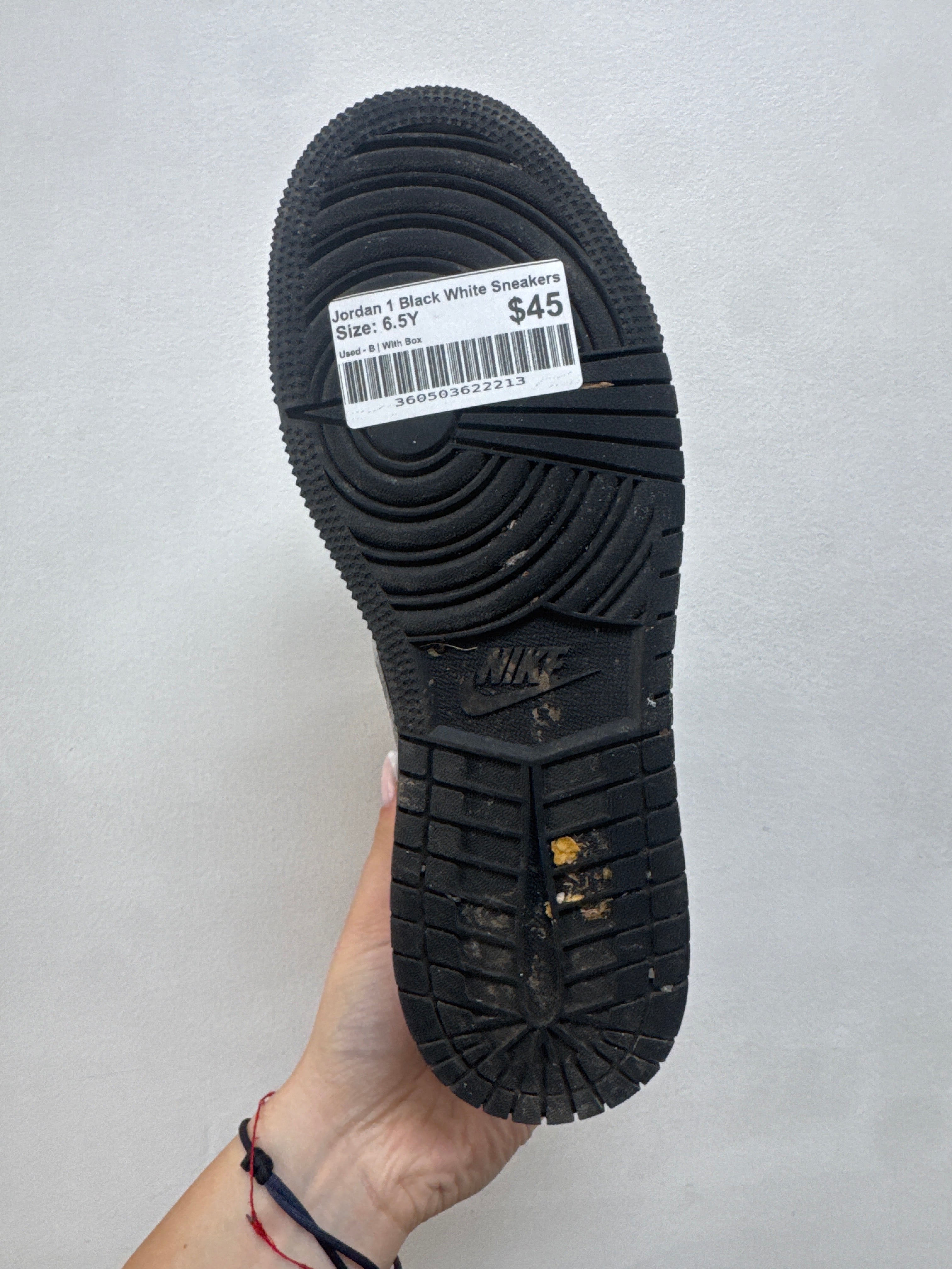 Jordan 1 Black White Sneakers