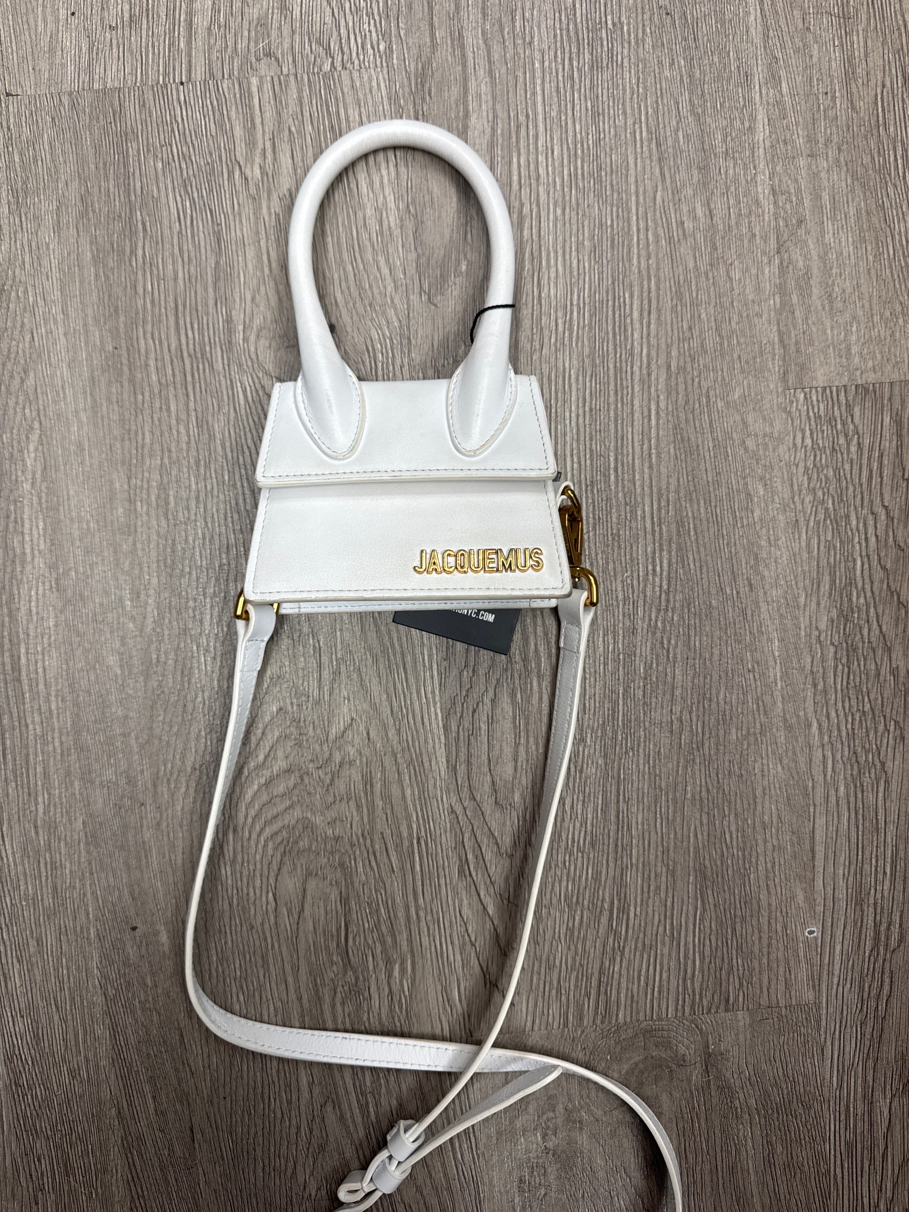Jacquemus White Gold Crossbody Bag