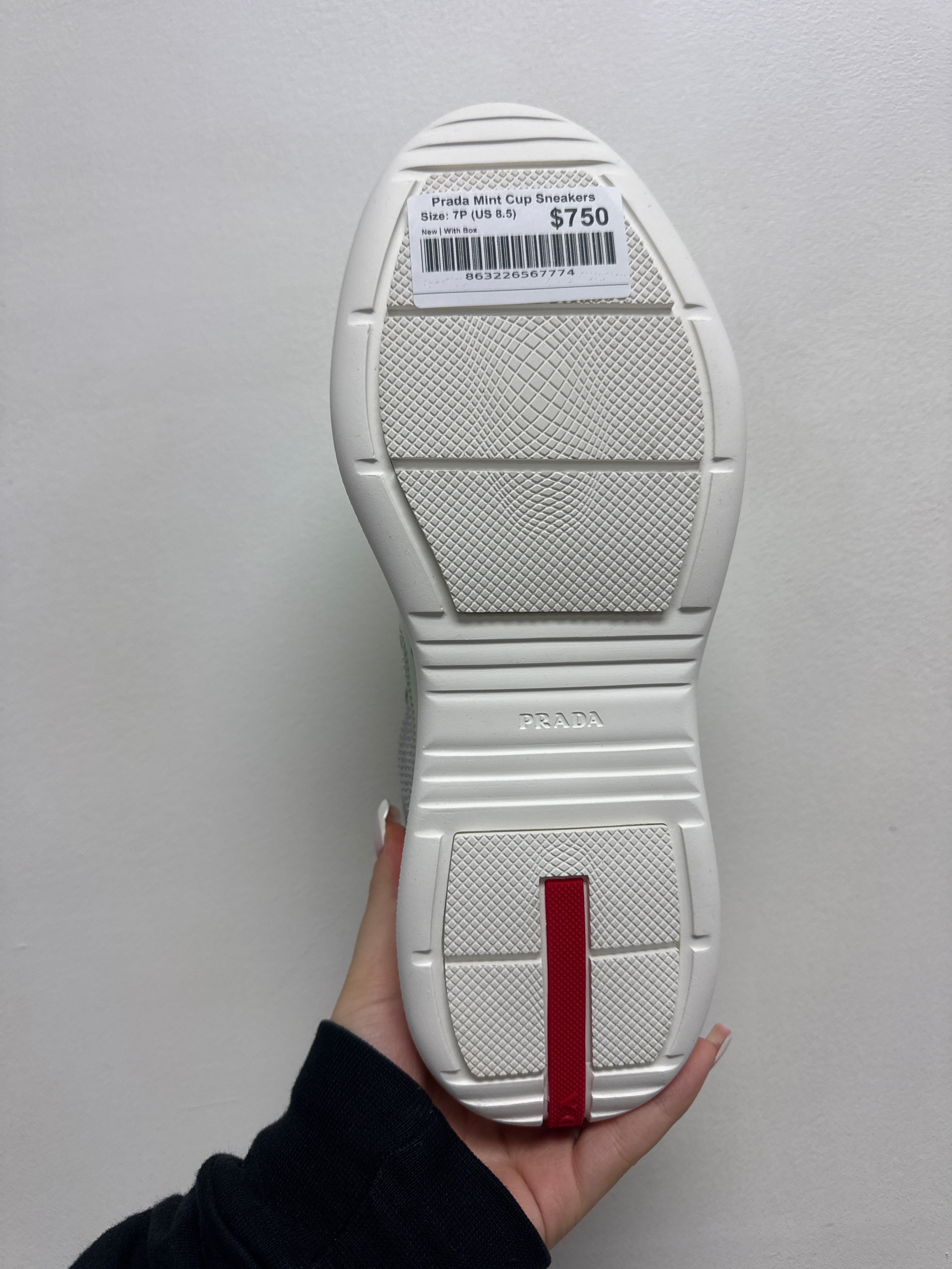 Prada Mint Cup Sneakers